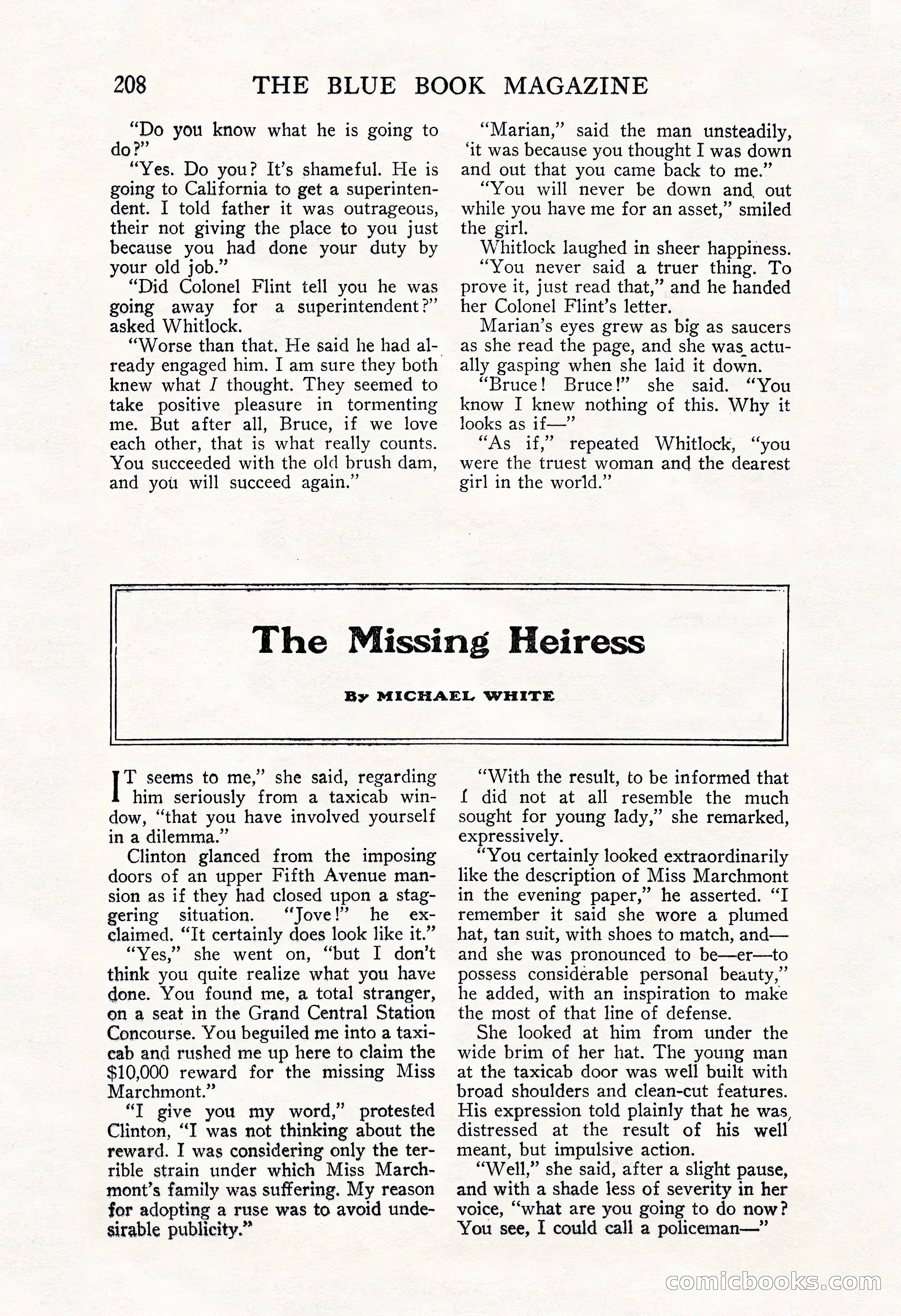 The Blue Book Magazine, November 1909 — page 212 of 254