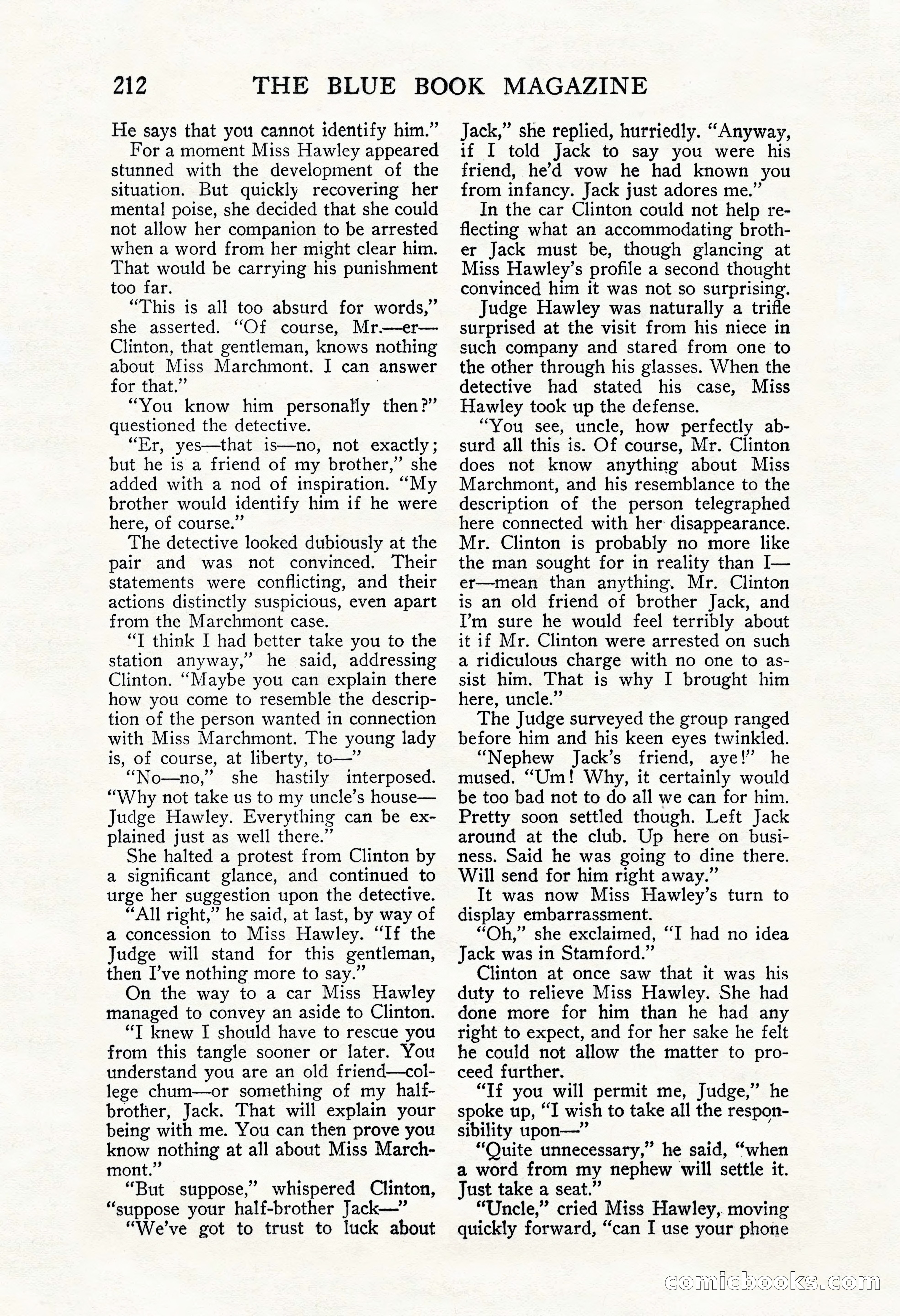 The Blue Book Magazine, November 1909 — page 216 of 254