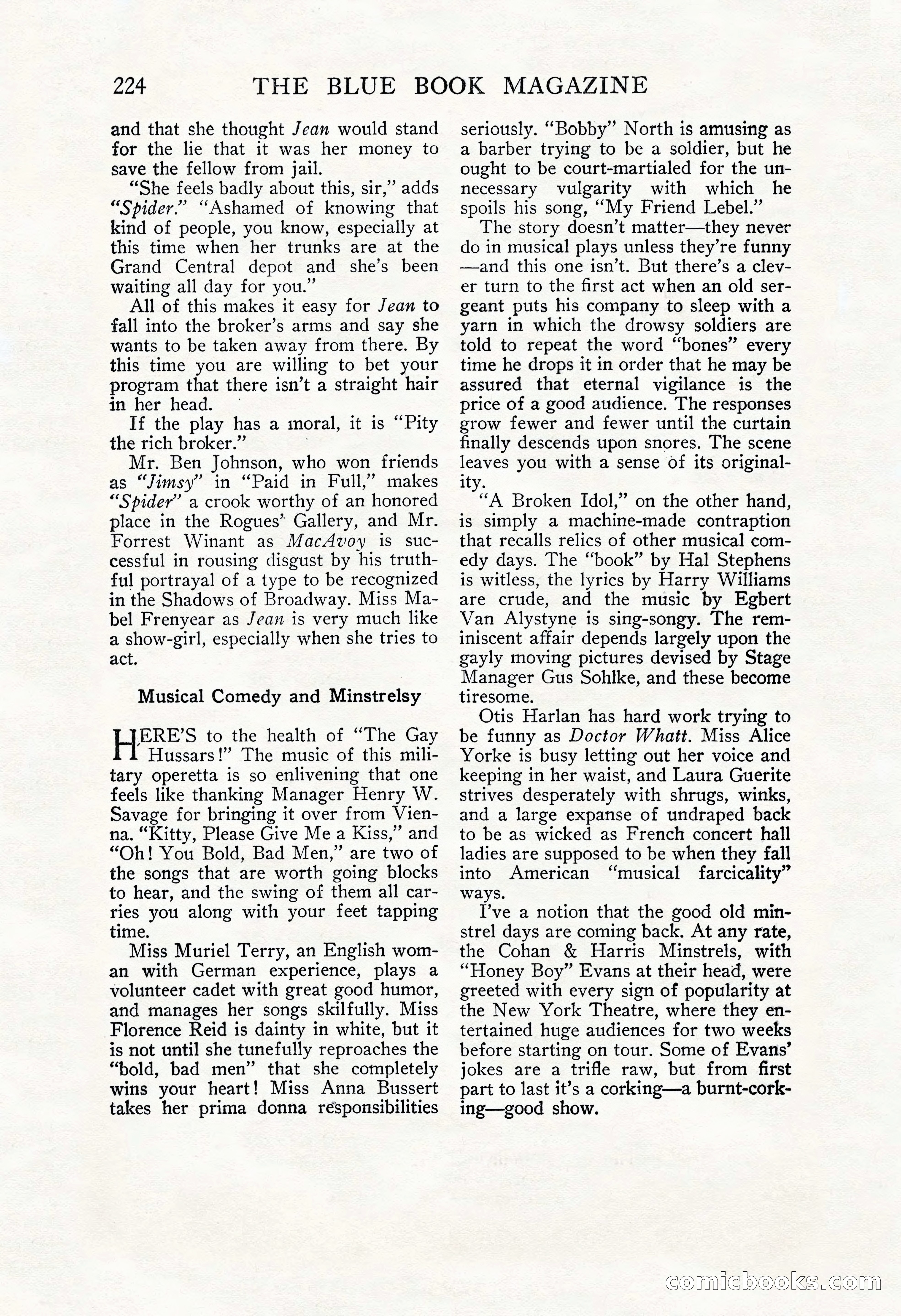 The Blue Book Magazine, November 1909 — page 228 of 254