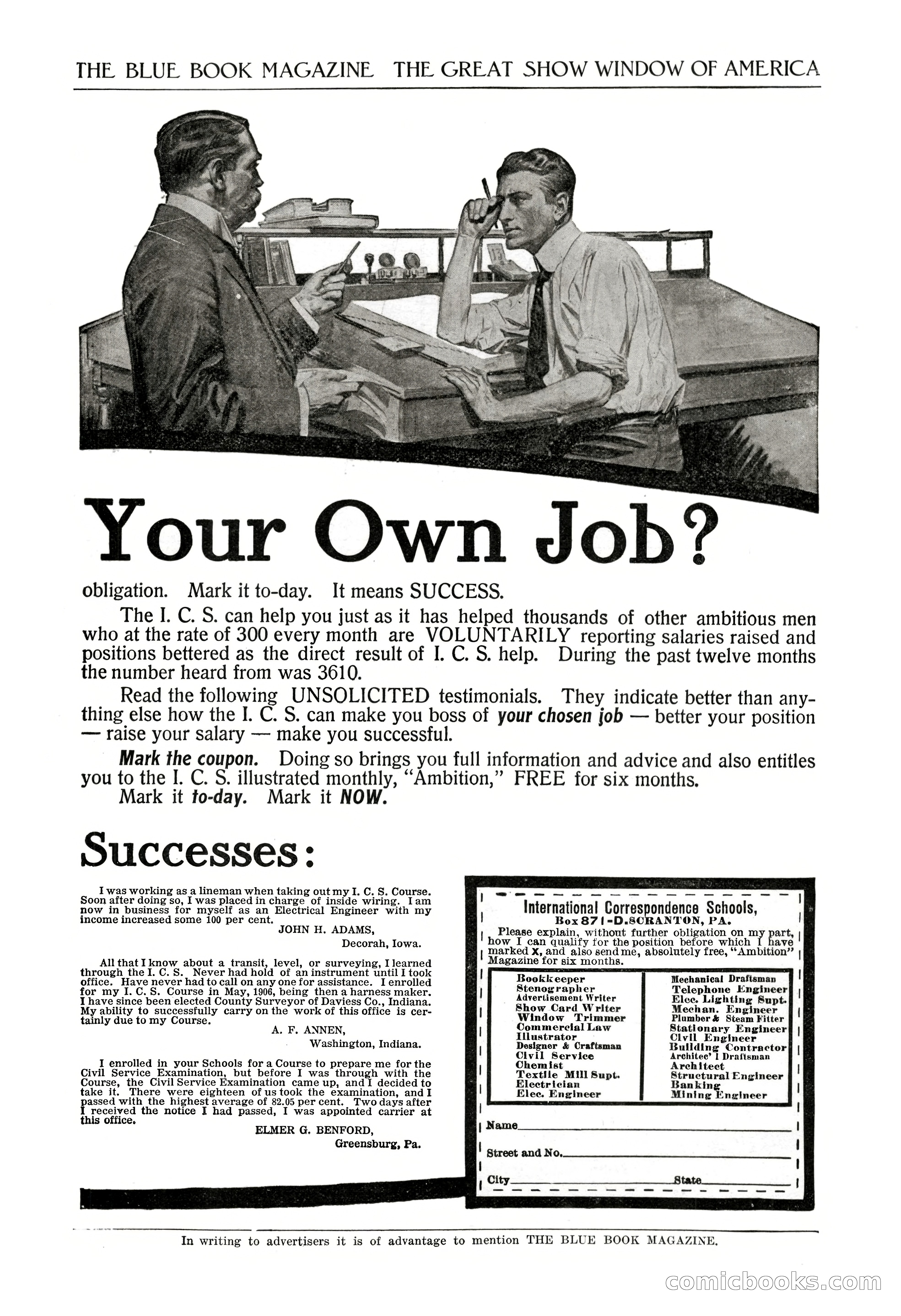 The Blue Book Magazine, November 1909 — page 231 of 254