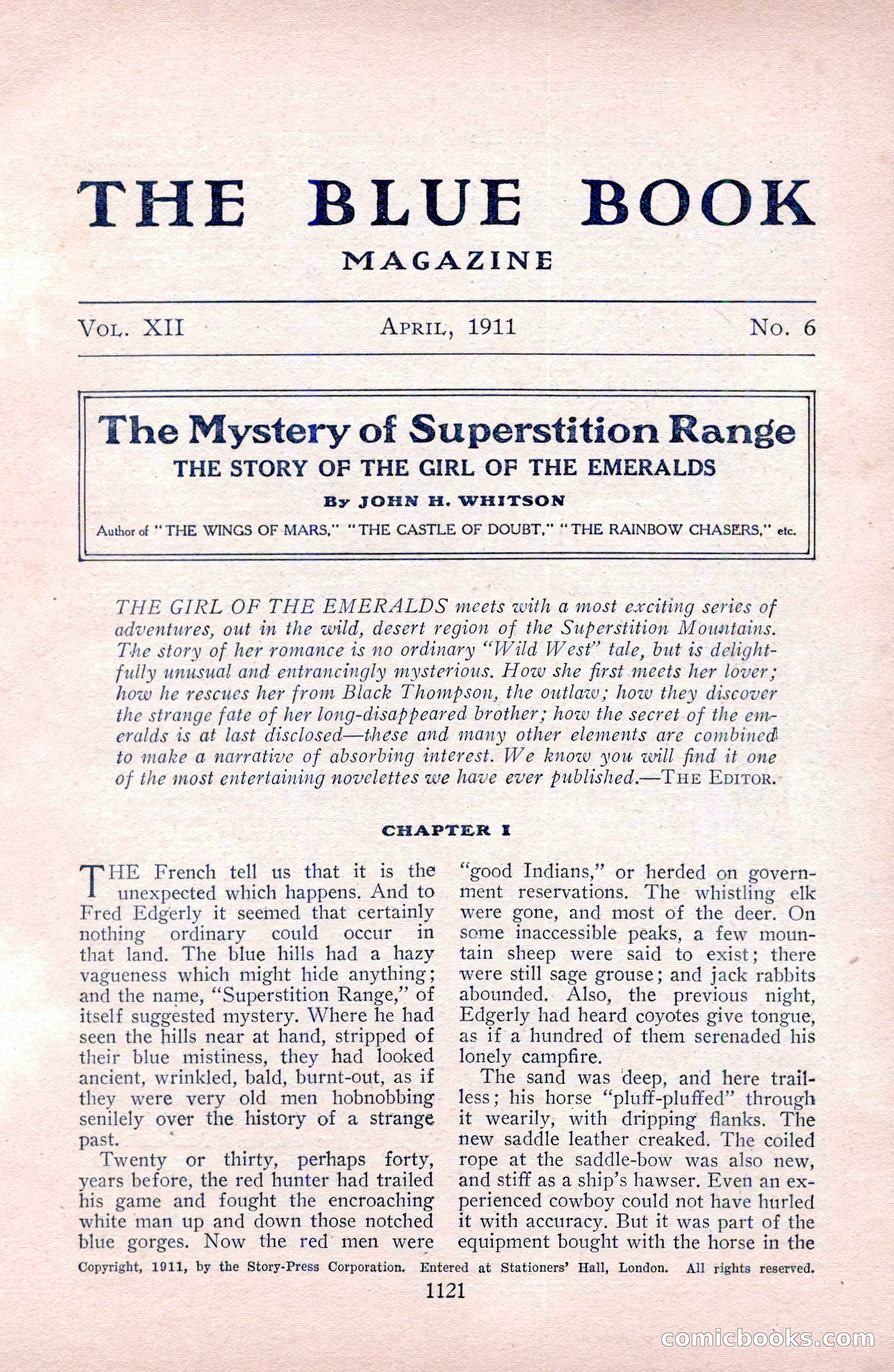 The Blue Book Magazine, April 1911 — page 37 of 250