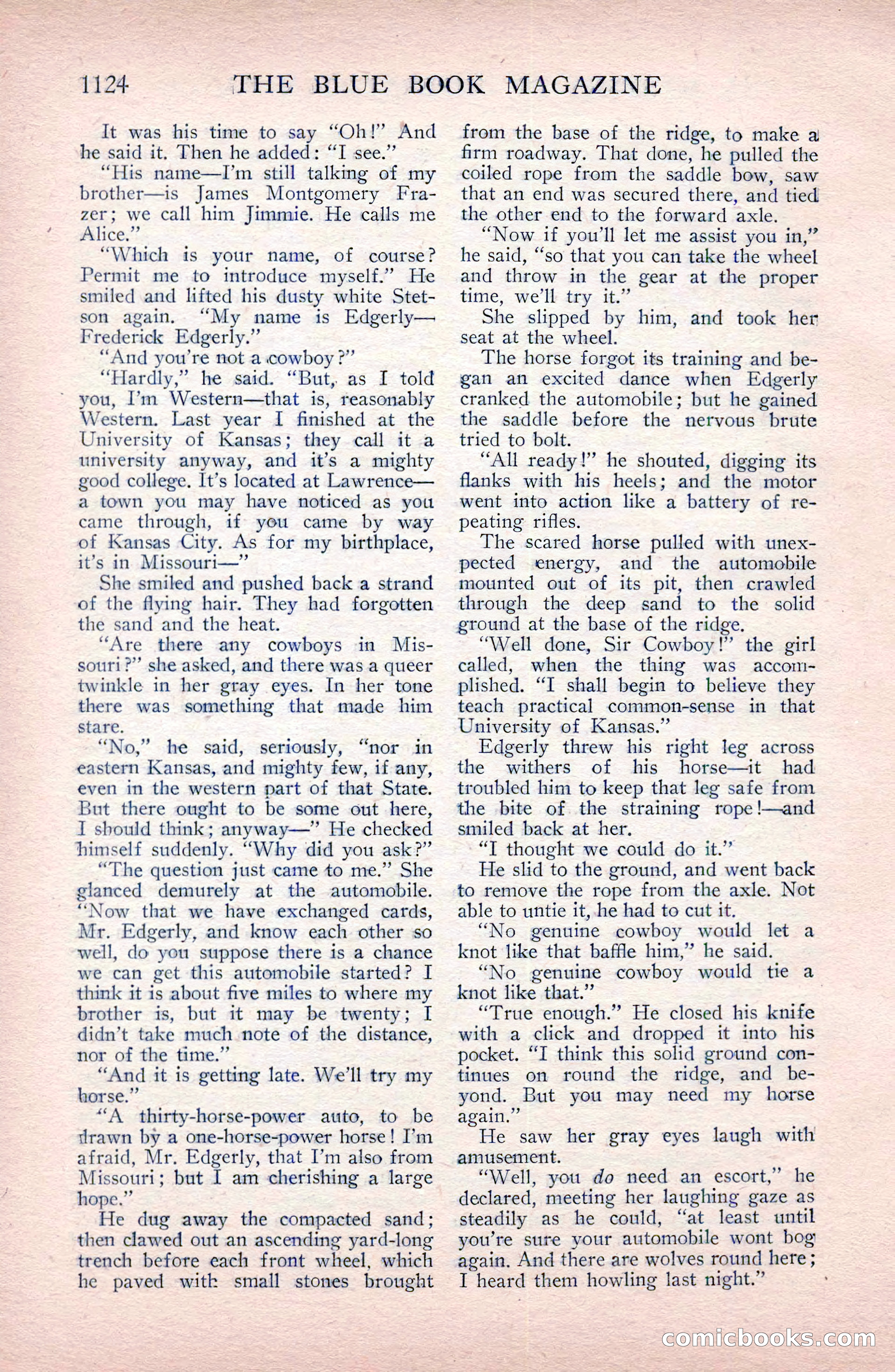 The Blue Book Magazine, April 1911 — page 40 of 250