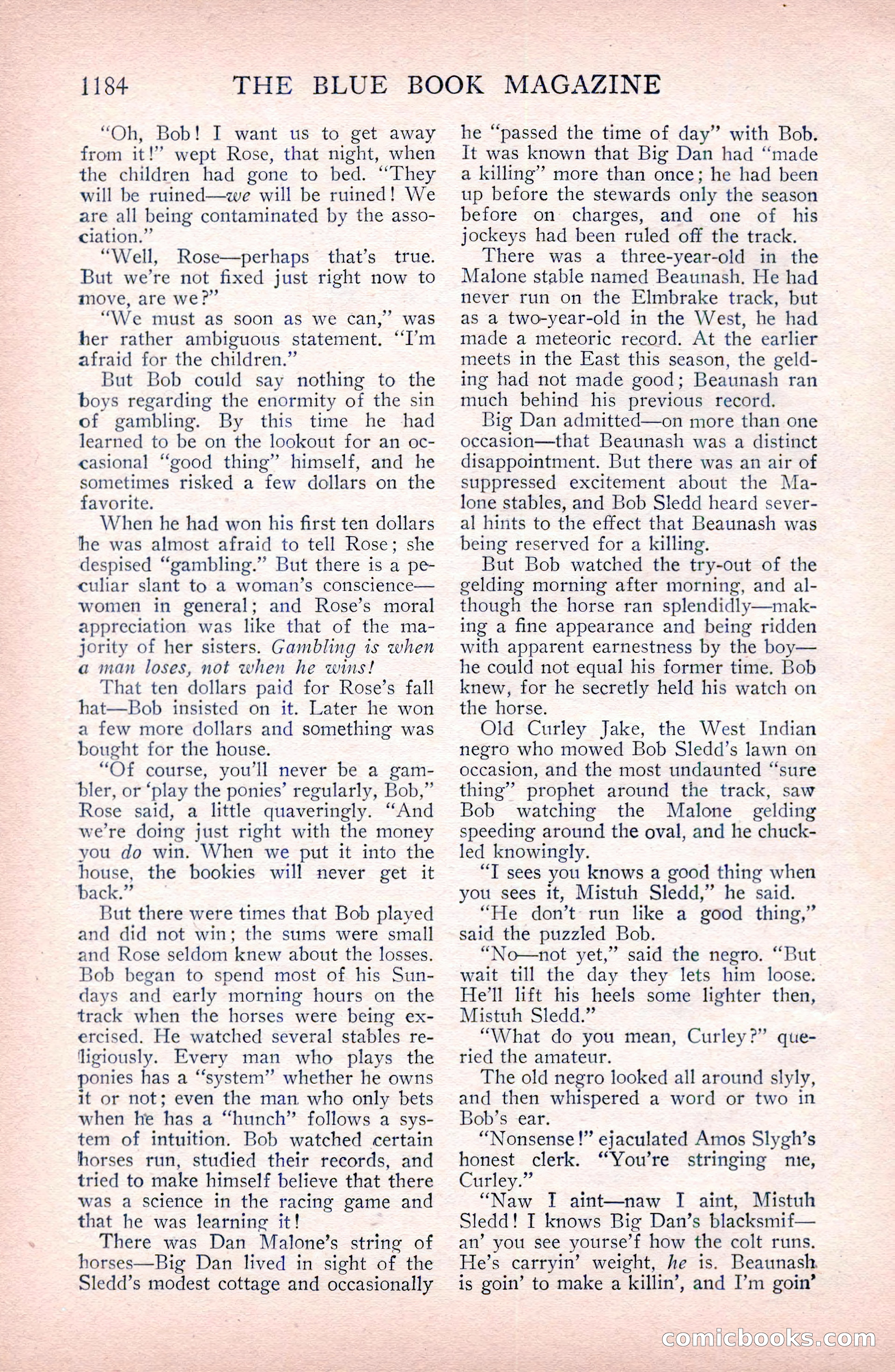 The Blue Book Magazine, April 1911 — page 100 of 250