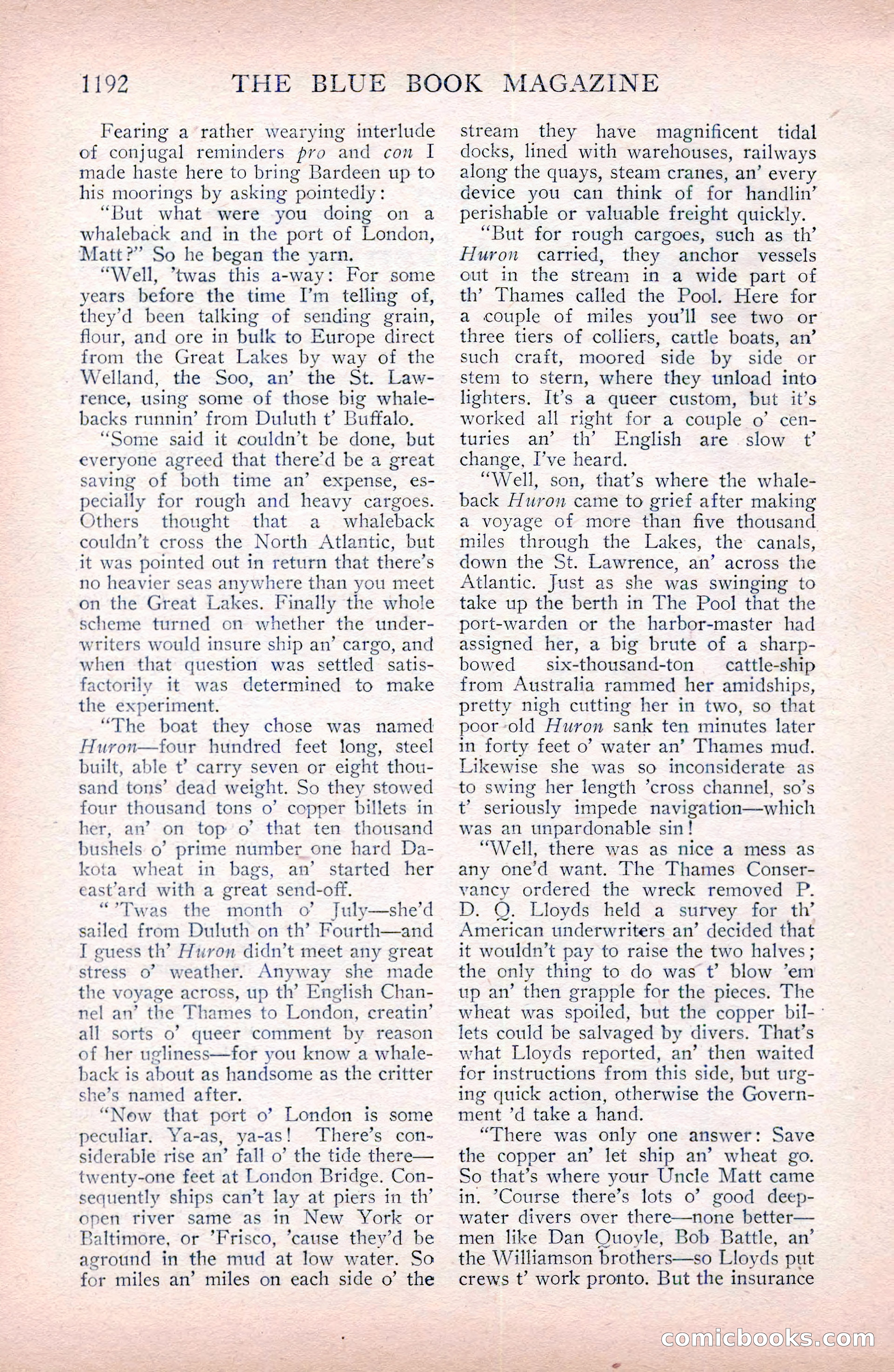 The Blue Book Magazine, April 1911 — page 108 of 250