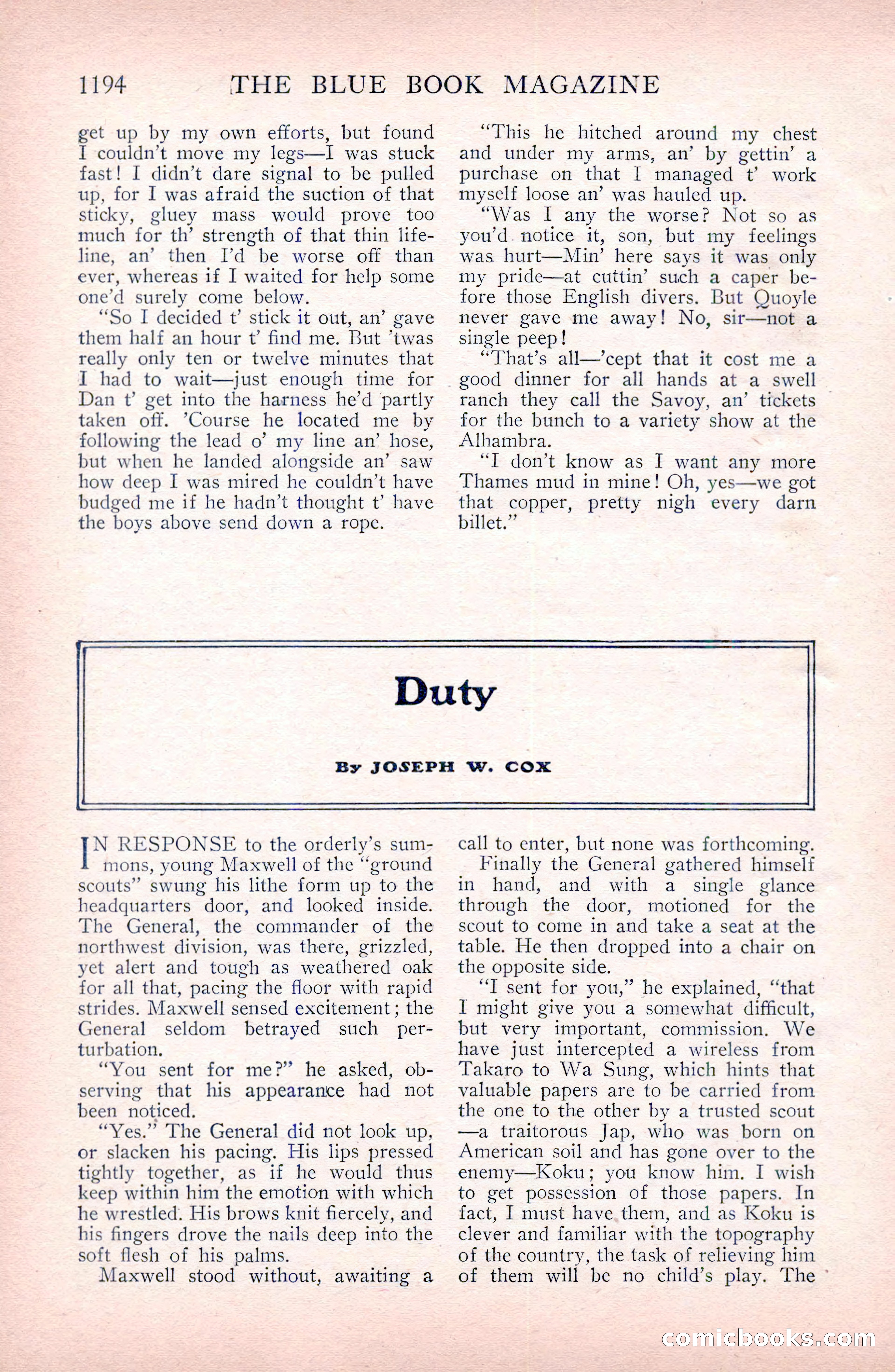 The Blue Book Magazine, April 1911 — page 110 of 250