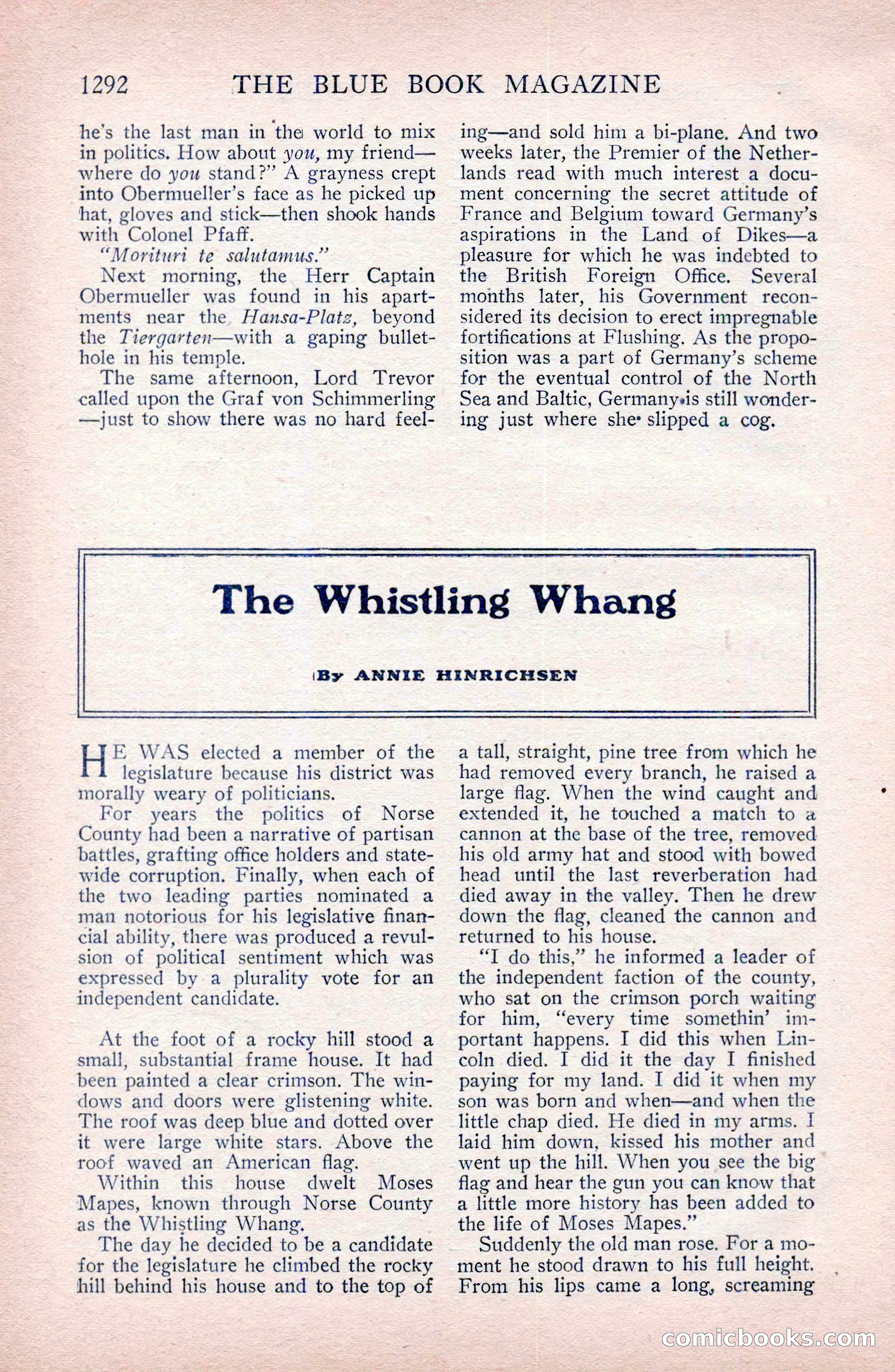 The Blue Book Magazine, April 1911 — page 208 of 250
