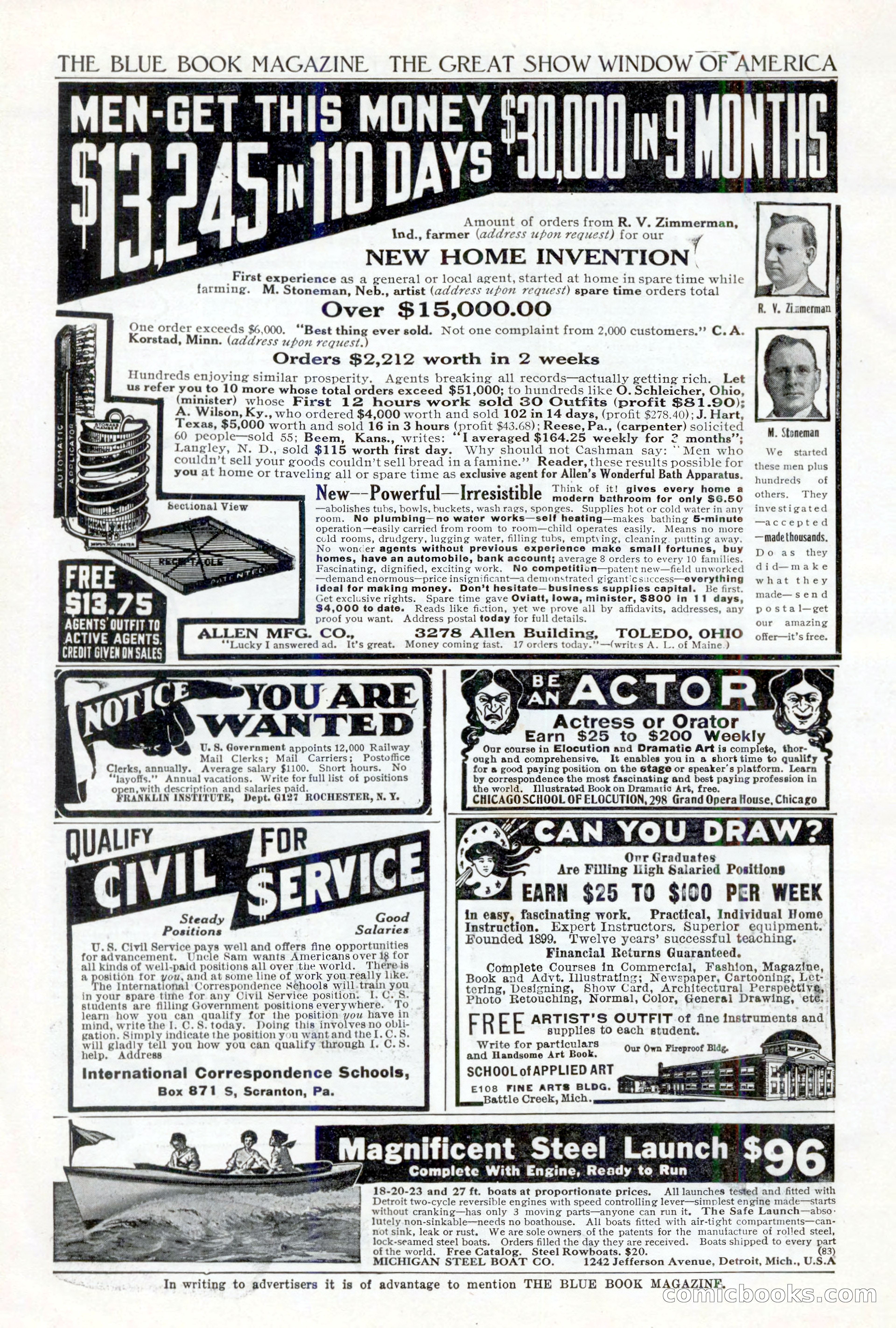 The Blue Book Magazine, April 1911 — page 244 of 250