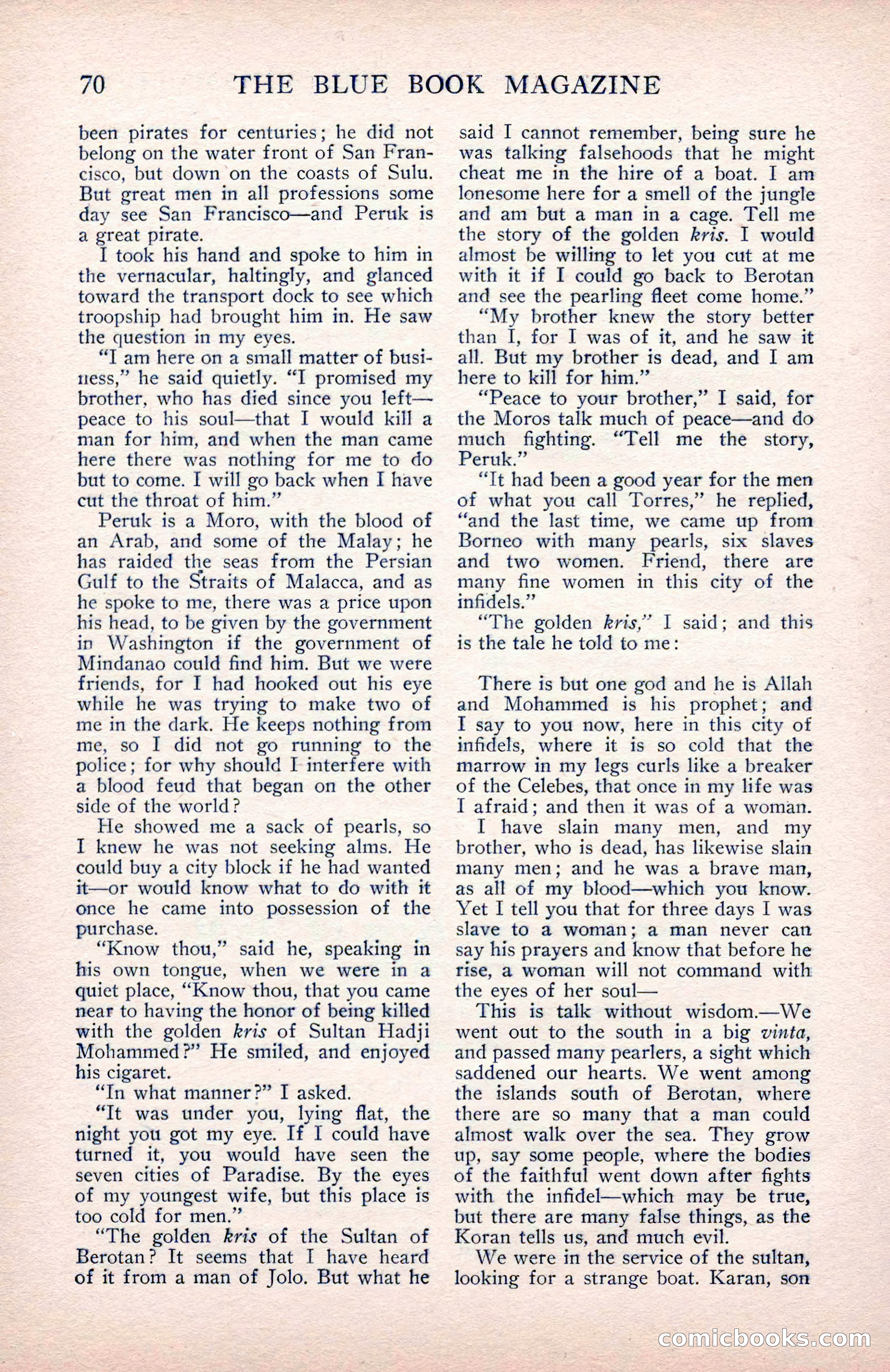 The Blue Book Magazine, May 1912 — page 72 of 244