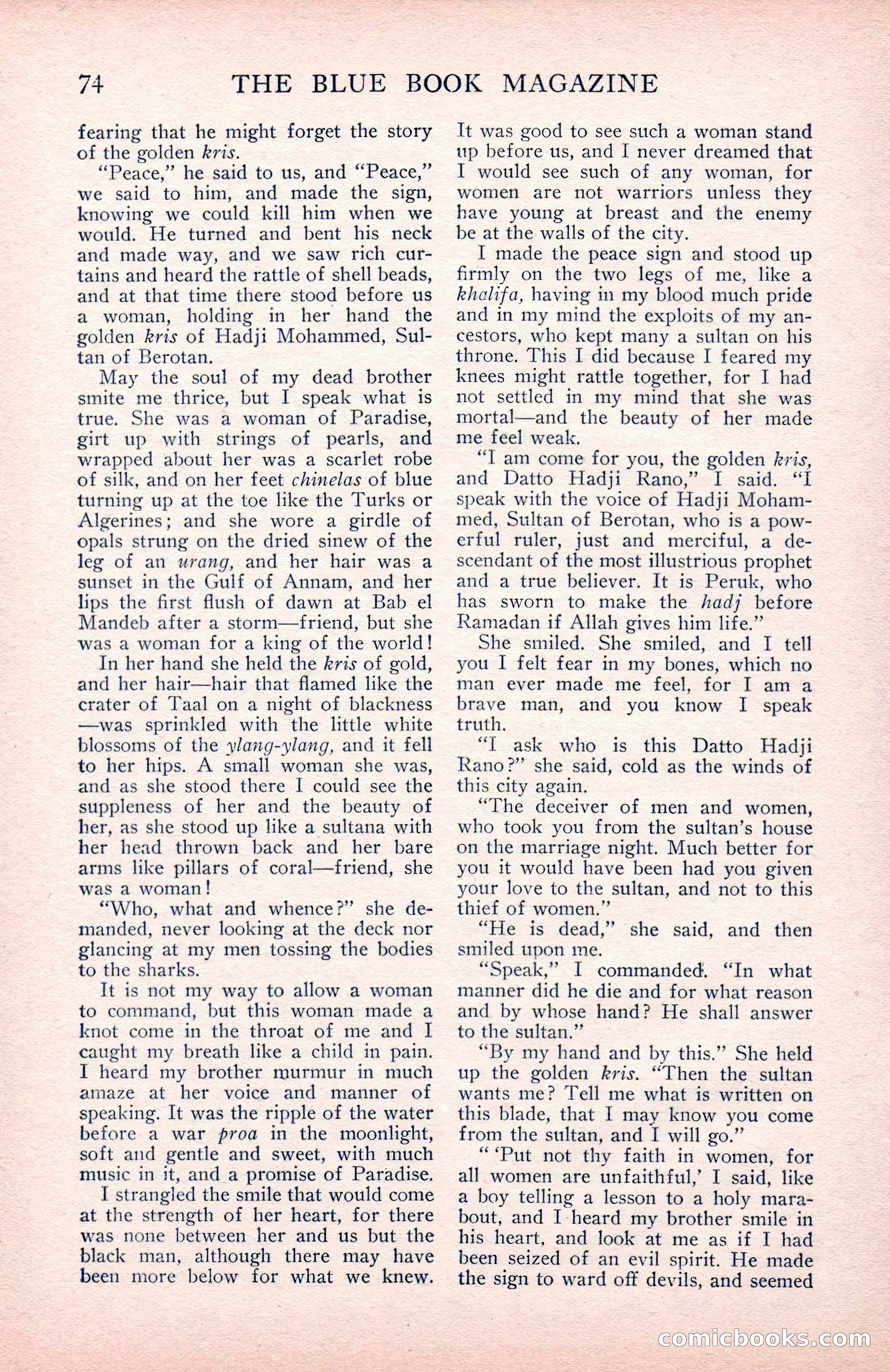 The Blue Book Magazine, May 1912 — page 76 of 244