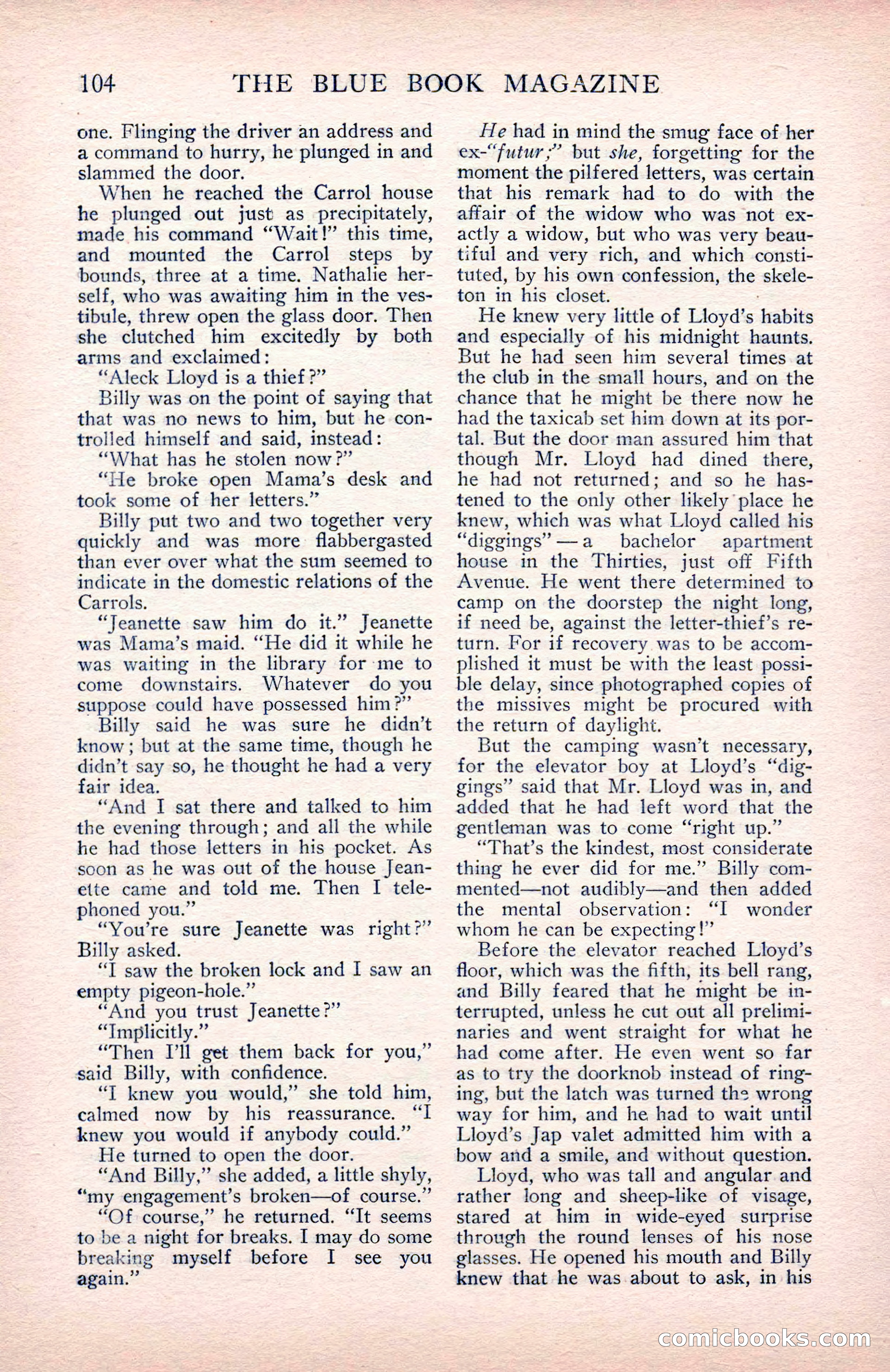 The Blue Book Magazine, May 1912 — page 106 of 244