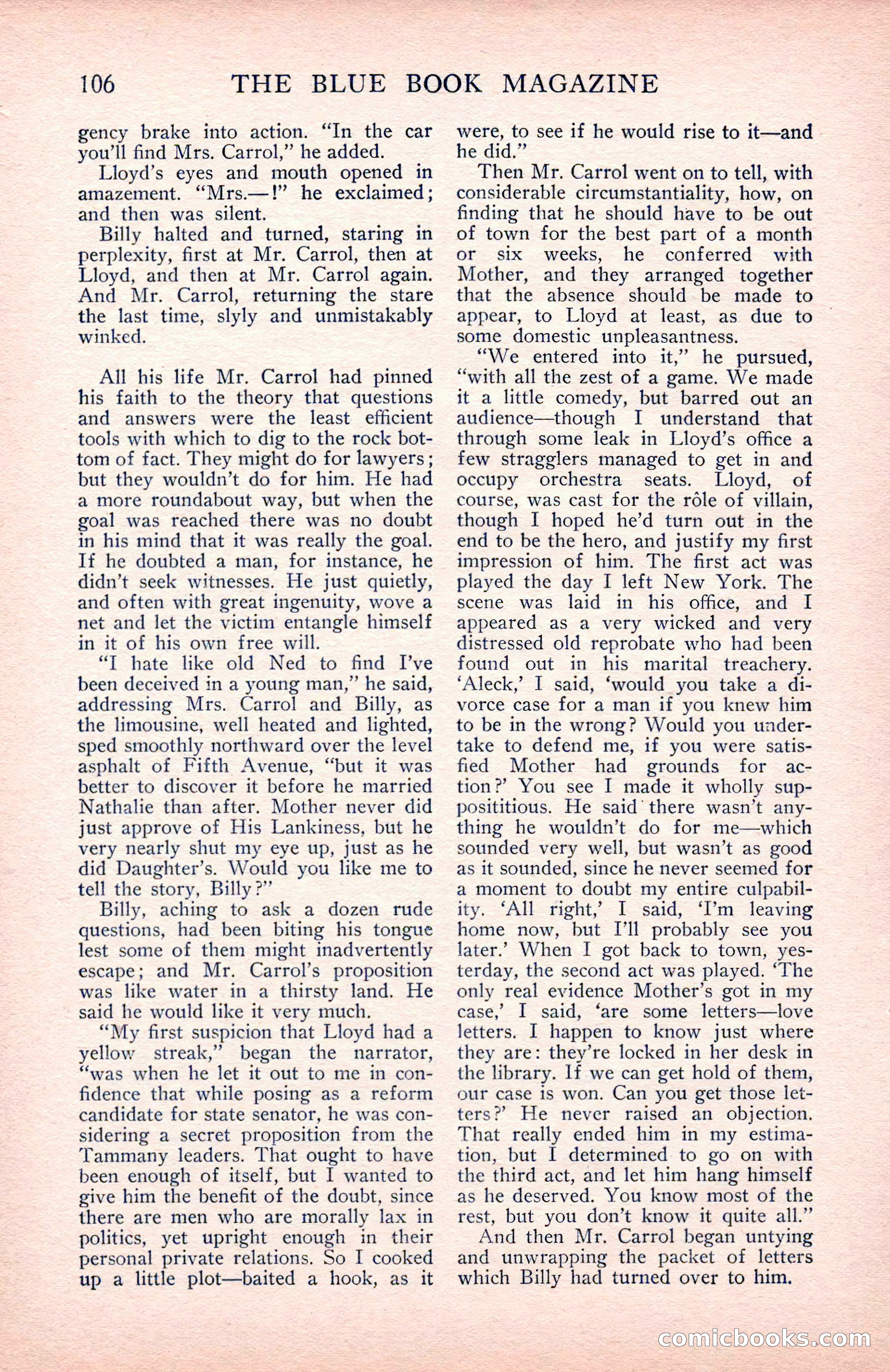 The Blue Book Magazine, May 1912 — page 108 of 244