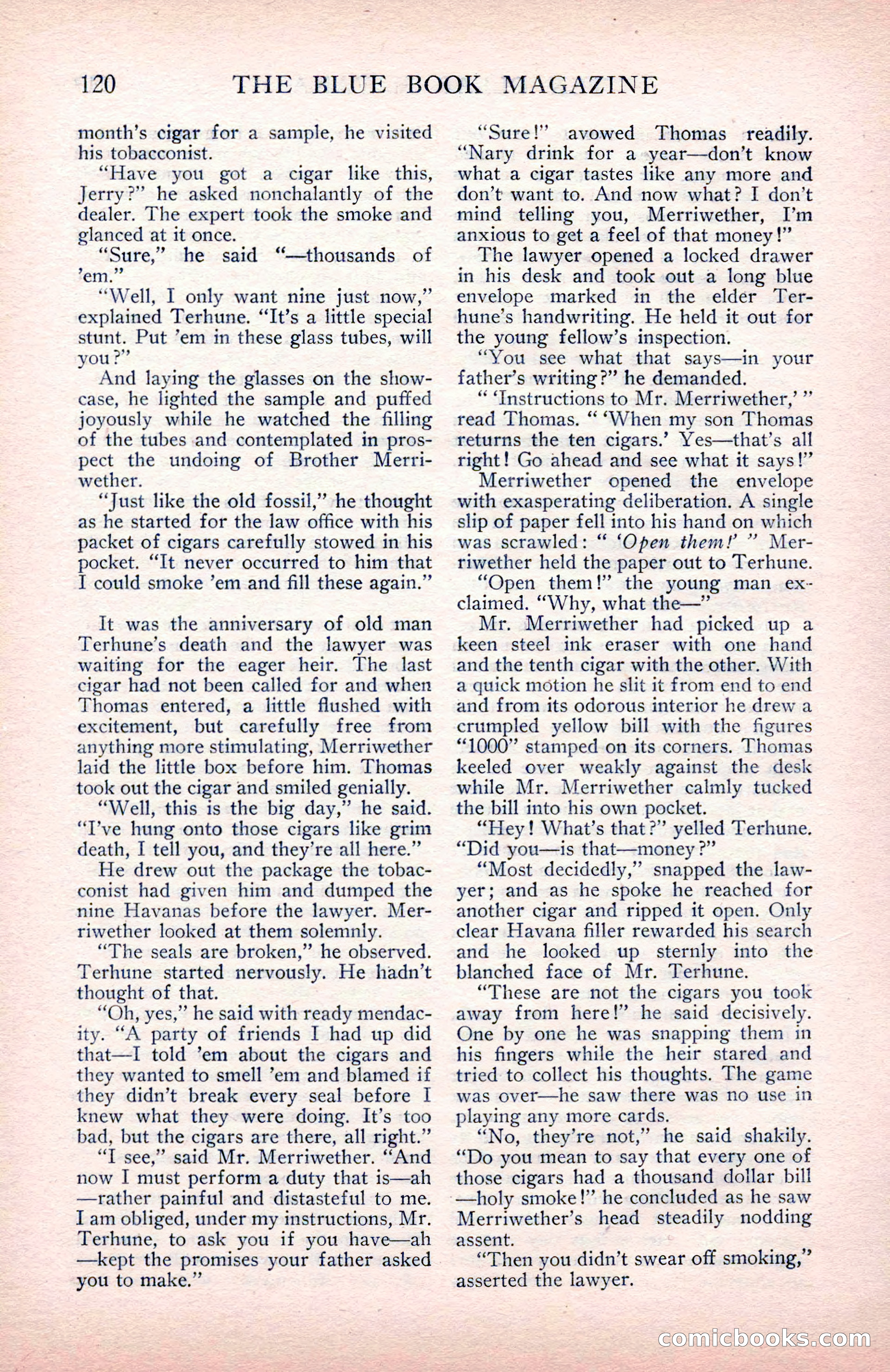The Blue Book Magazine, May 1912 — page 122 of 244