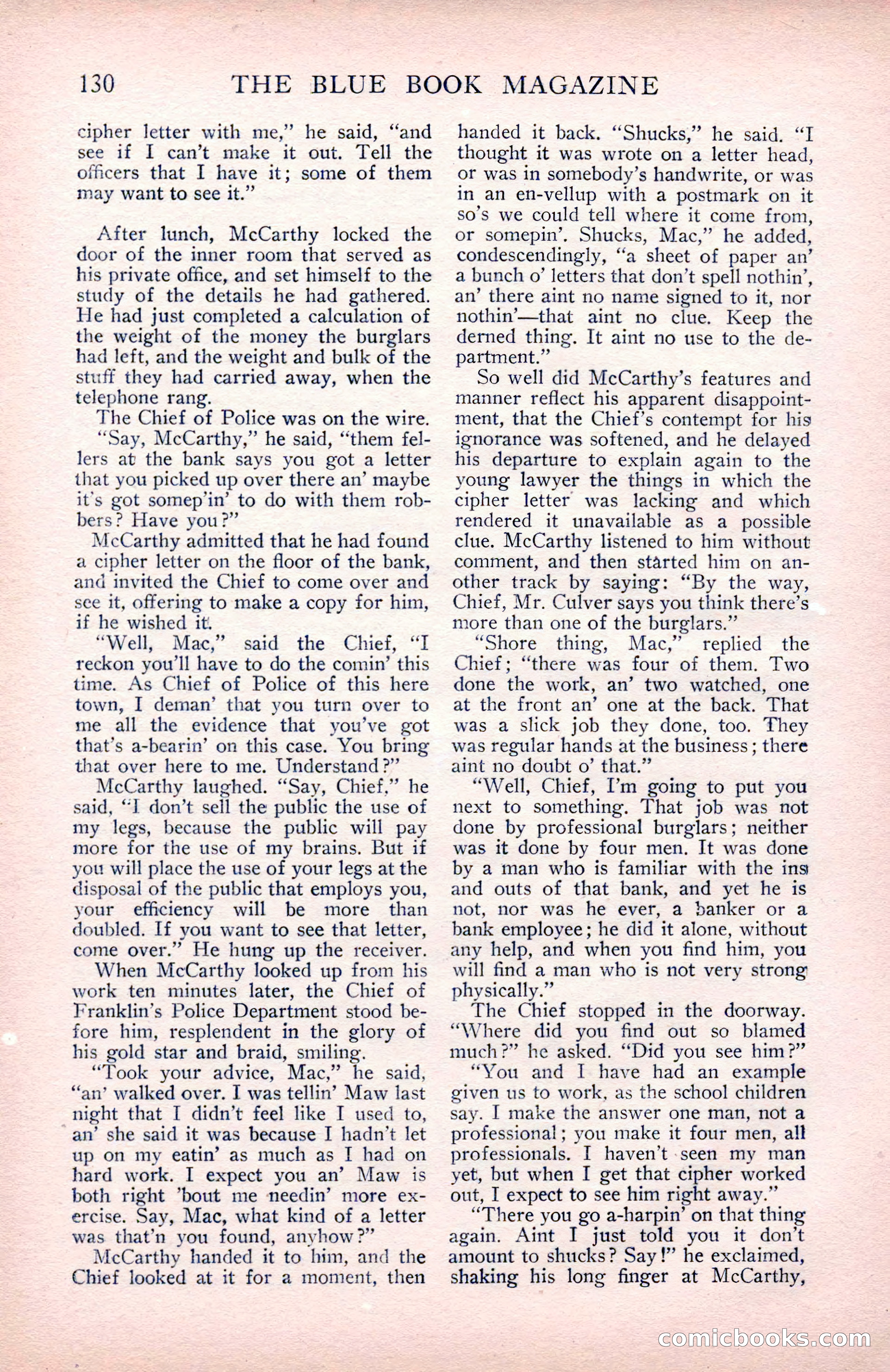 The Blue Book Magazine, May 1912 — page 132 of 244