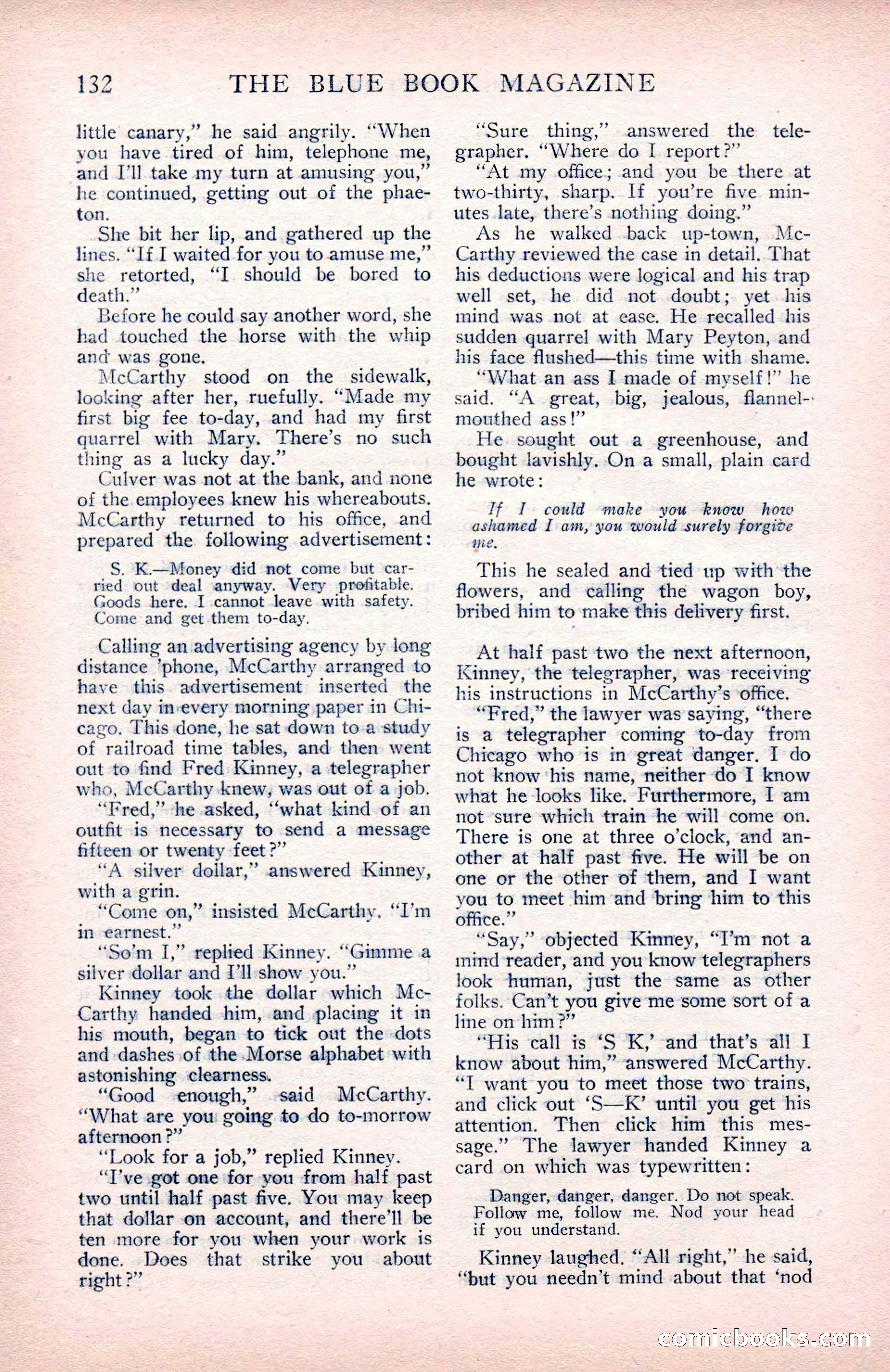 The Blue Book Magazine, May 1912 — page 134 of 244