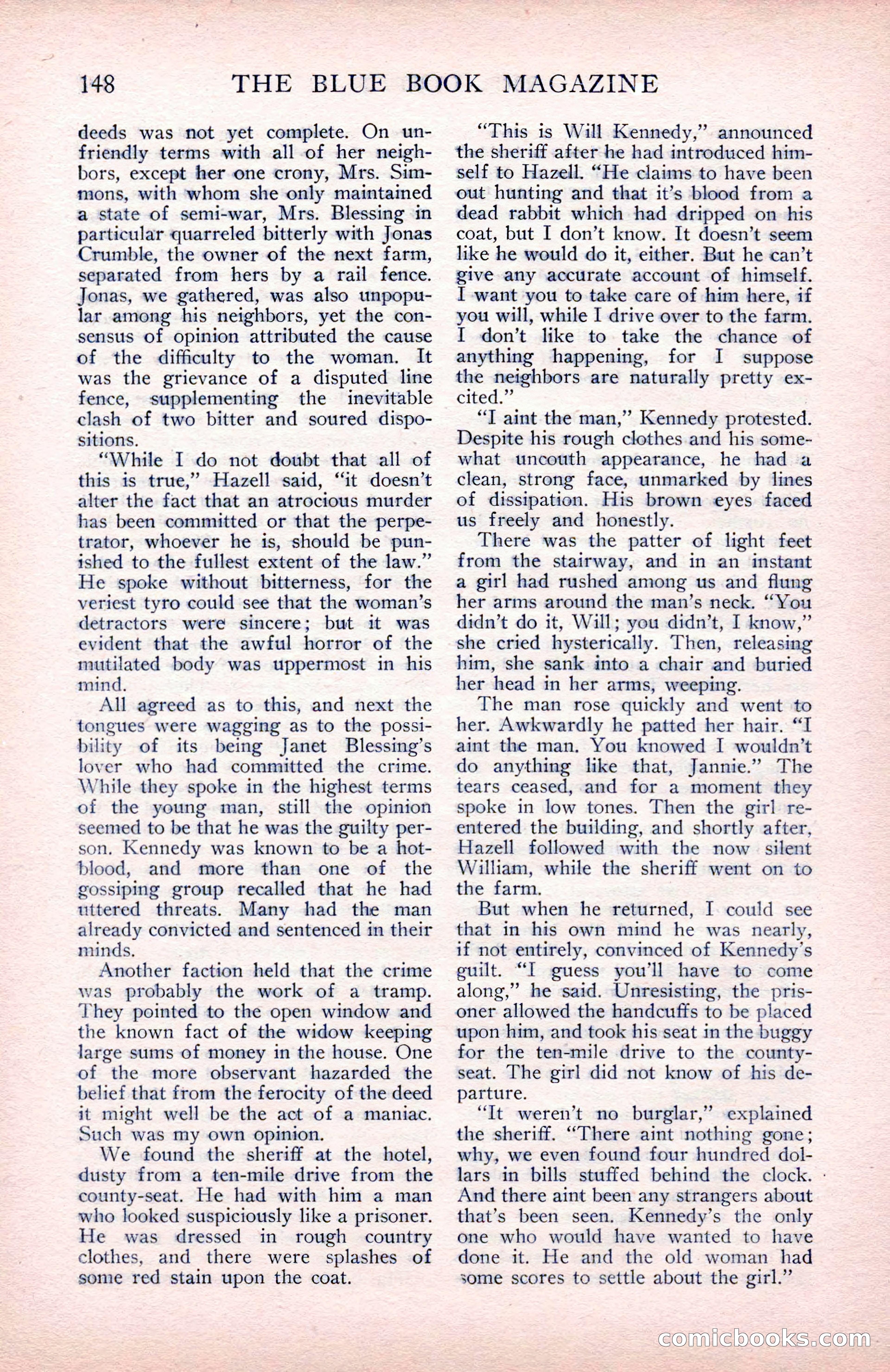 The Blue Book Magazine, May 1912 — page 150 of 244
