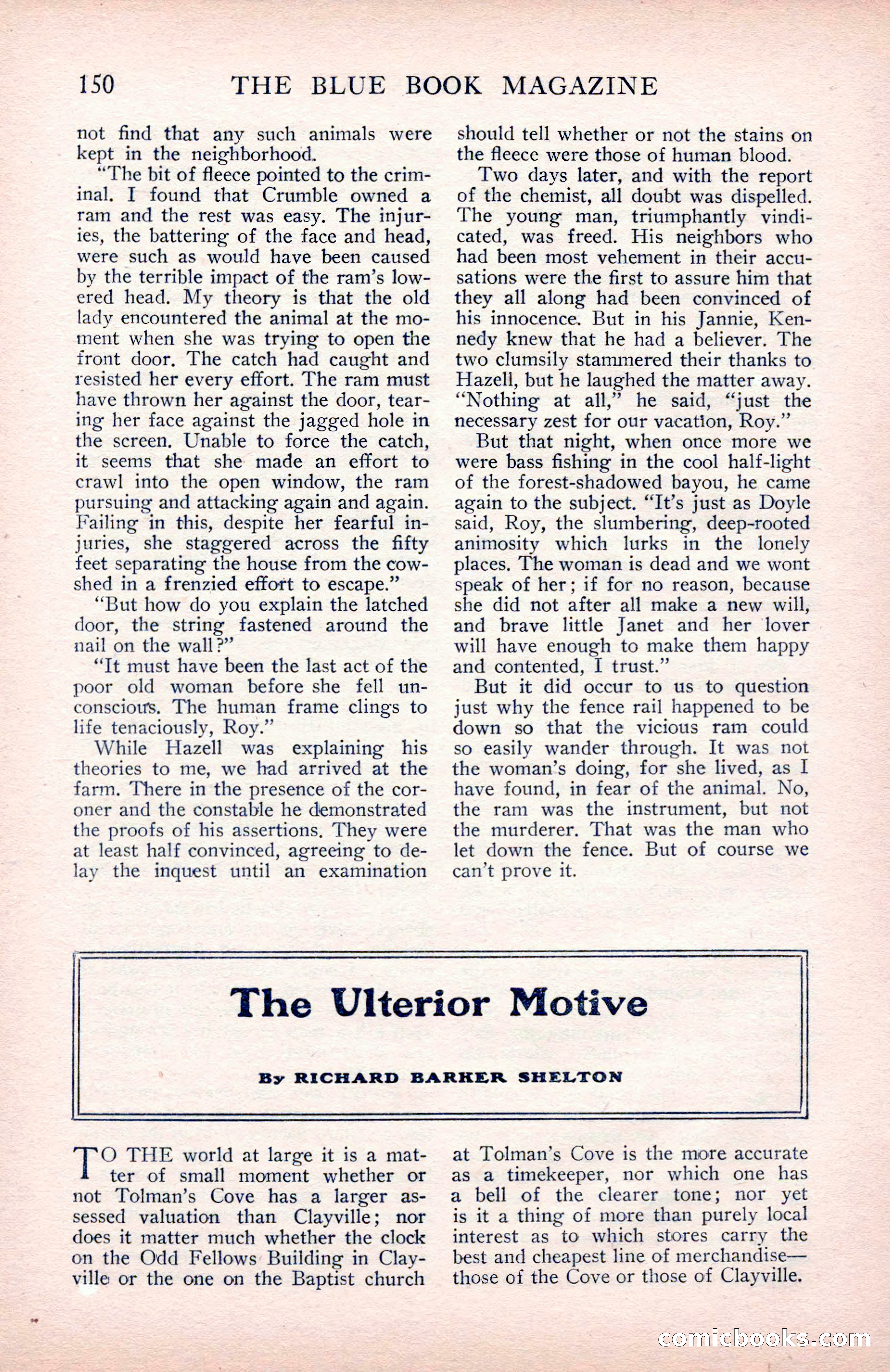 The Blue Book Magazine, May 1912 — page 152 of 244