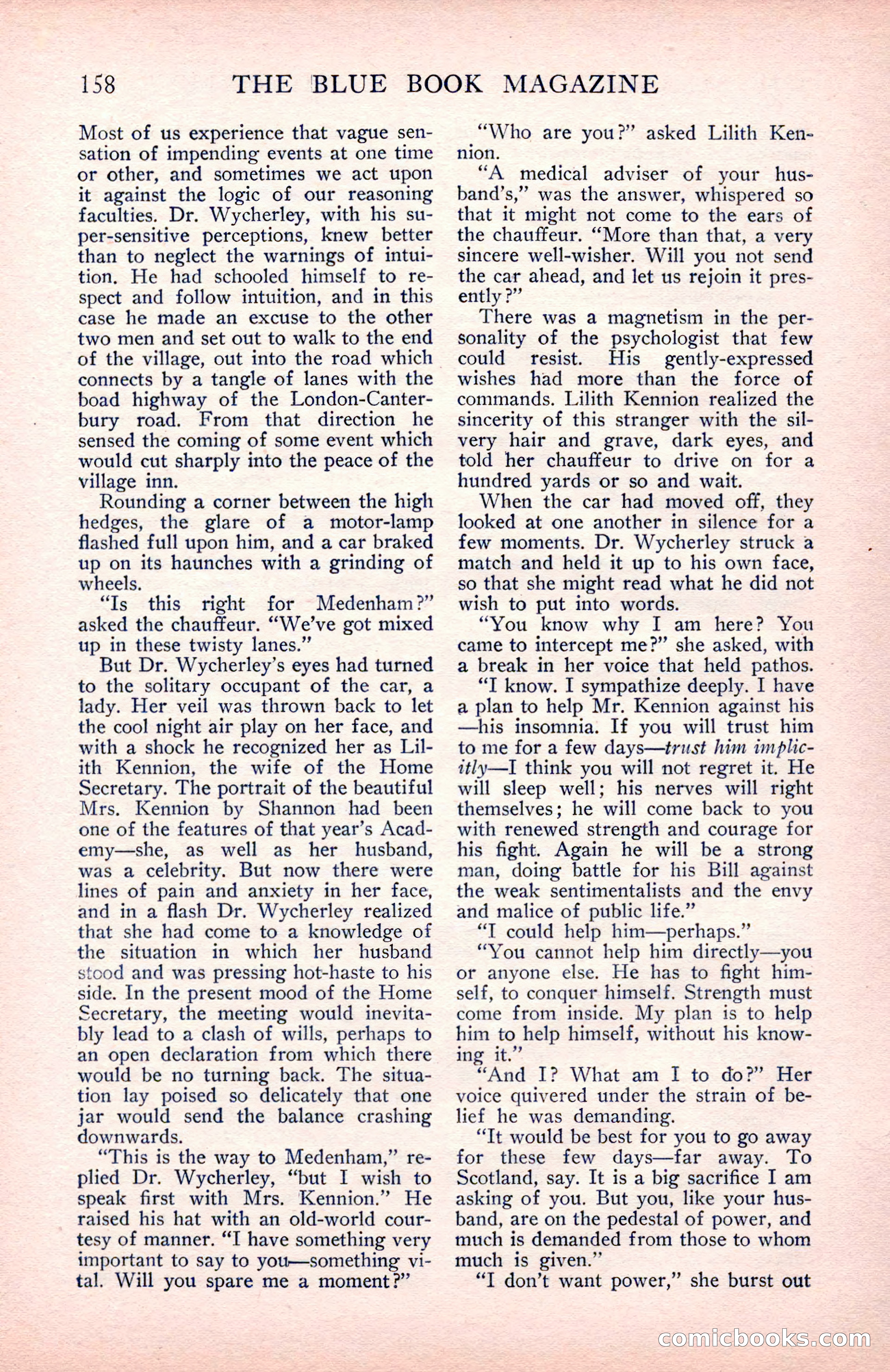 The Blue Book Magazine, May 1912 — page 160 of 244