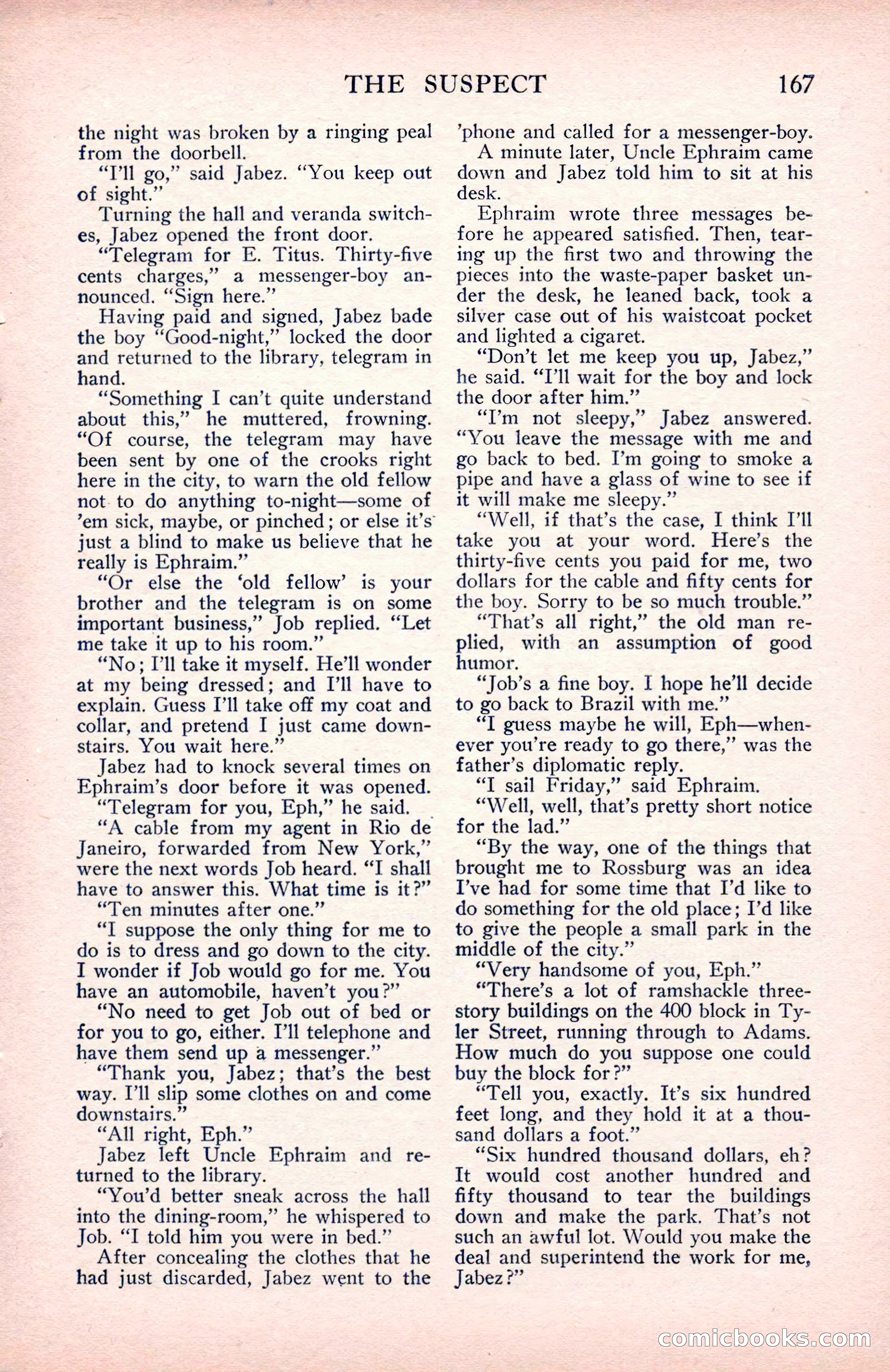 The Blue Book Magazine, May 1912 — page 169 of 244