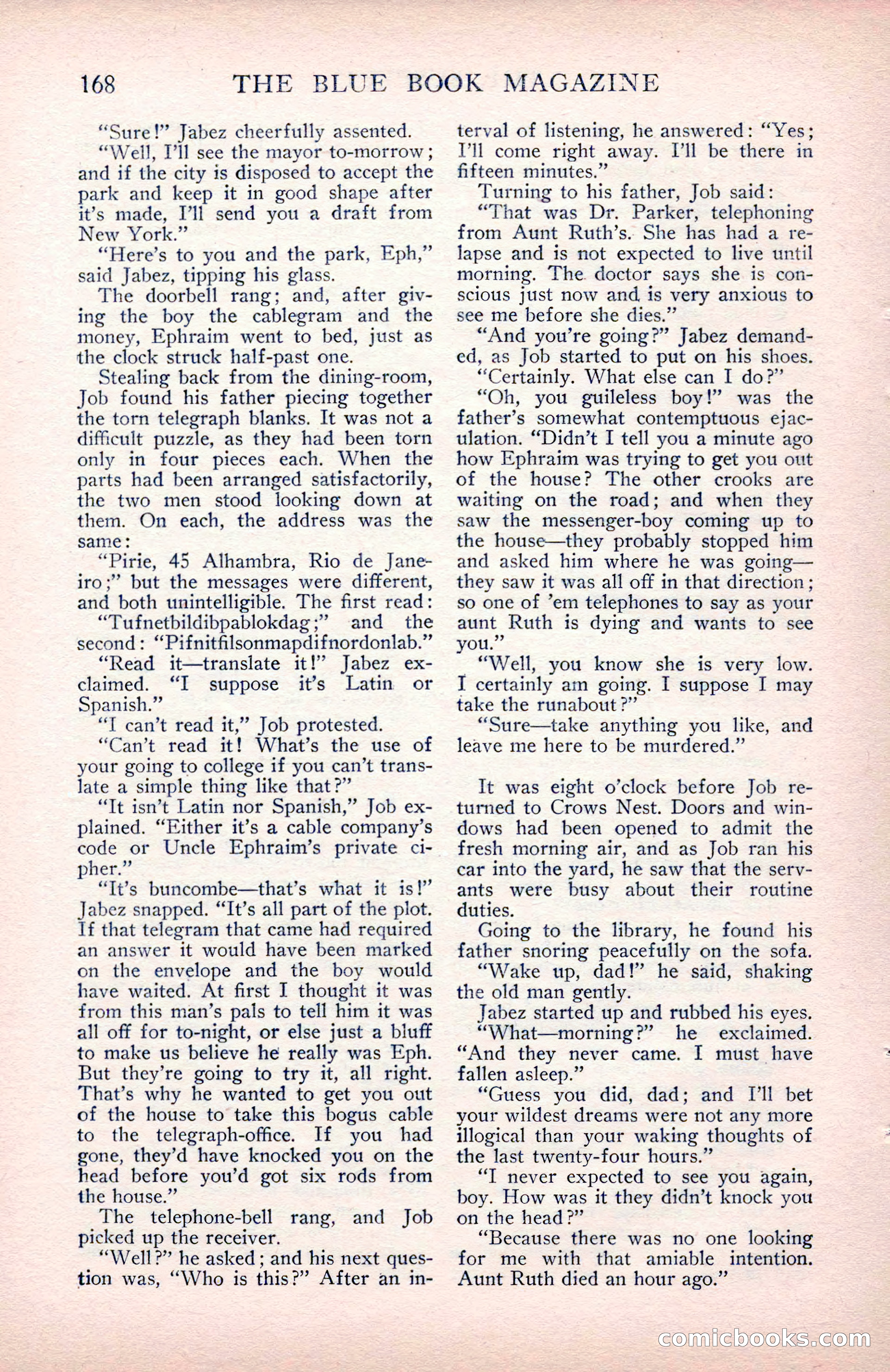 The Blue Book Magazine, May 1912 — page 170 of 244