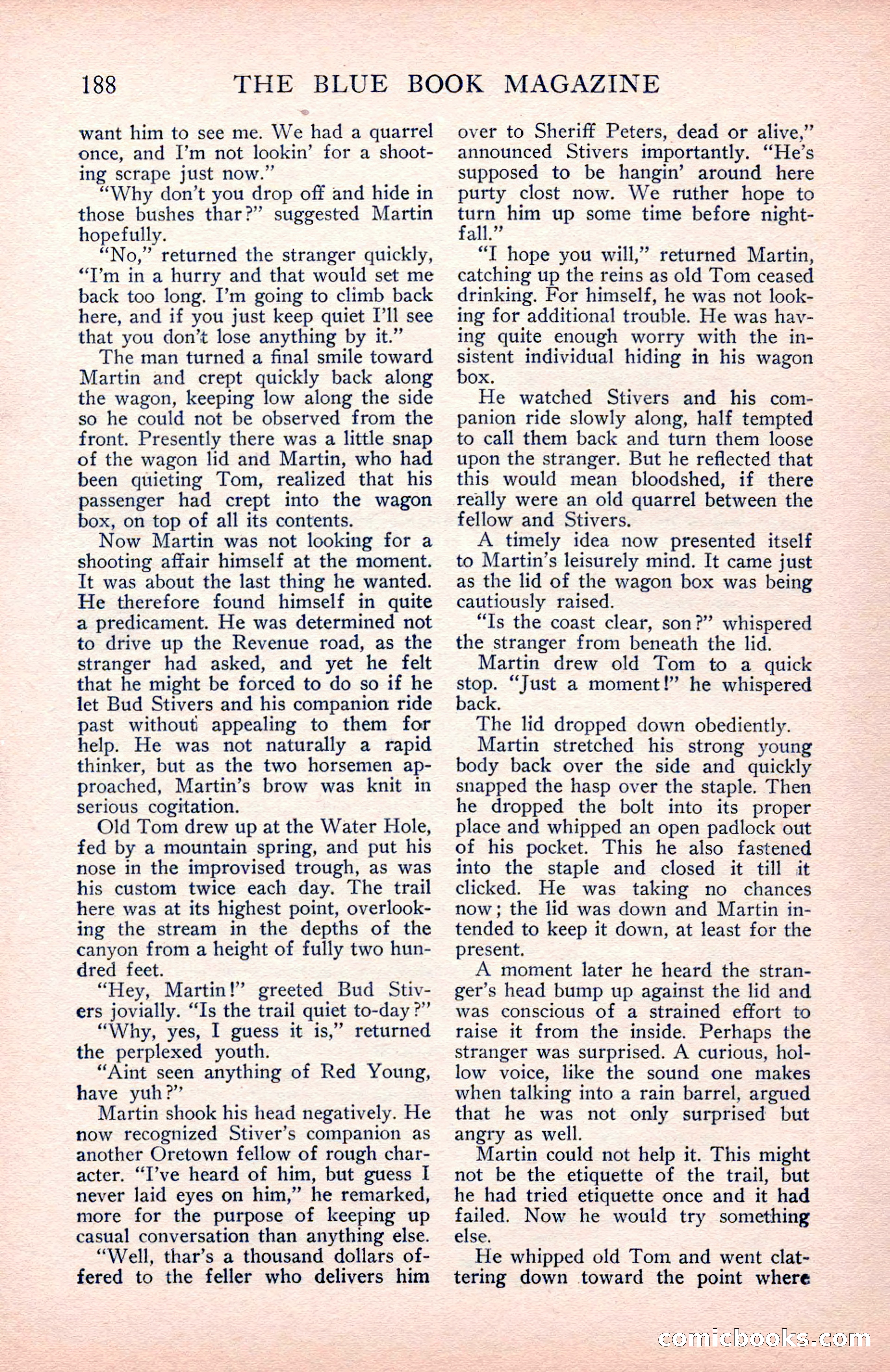 The Blue Book Magazine, May 1912 — page 190 of 244