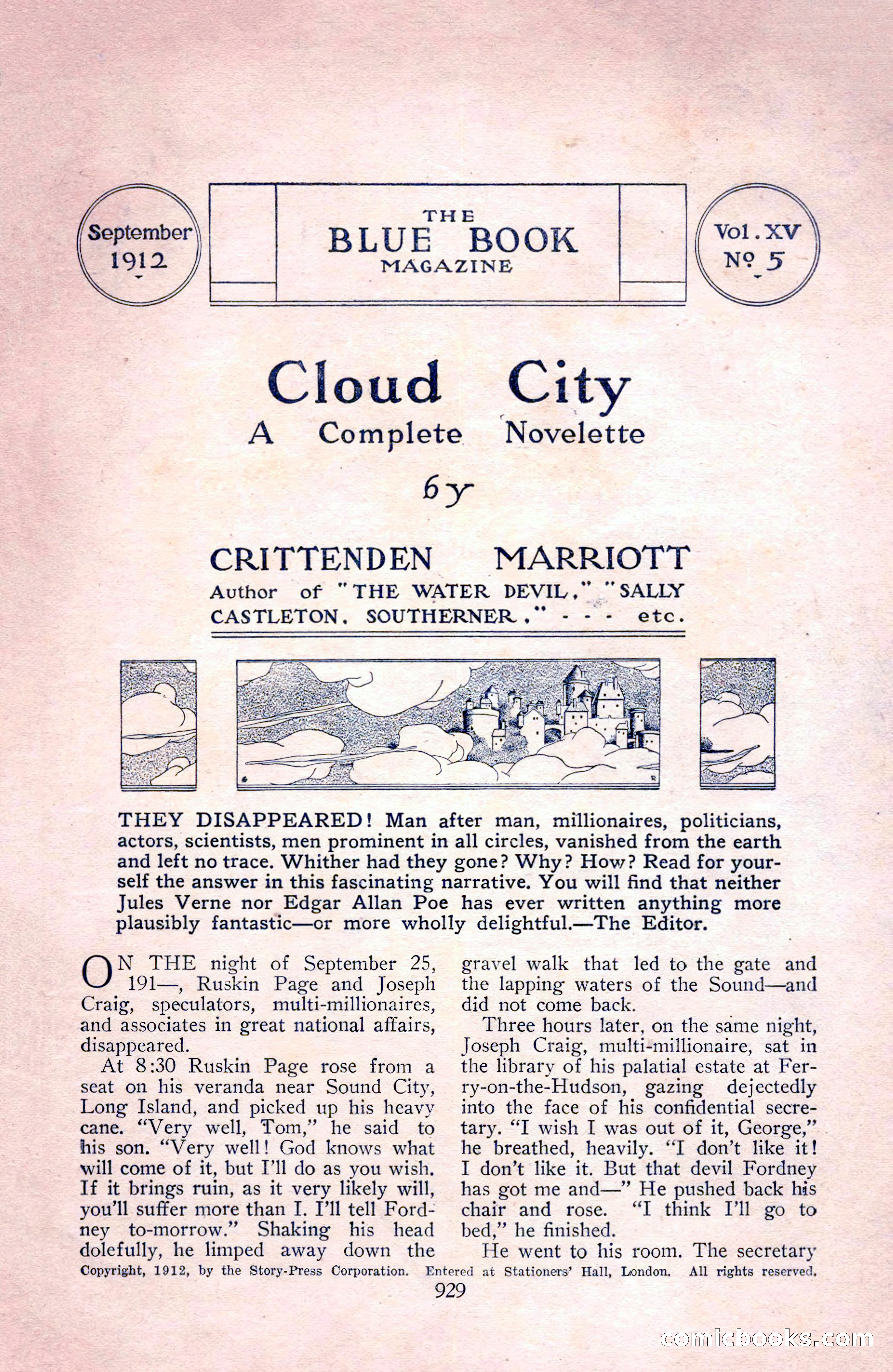 The Blue Book Magazine, September 1912 — page 5 of 212