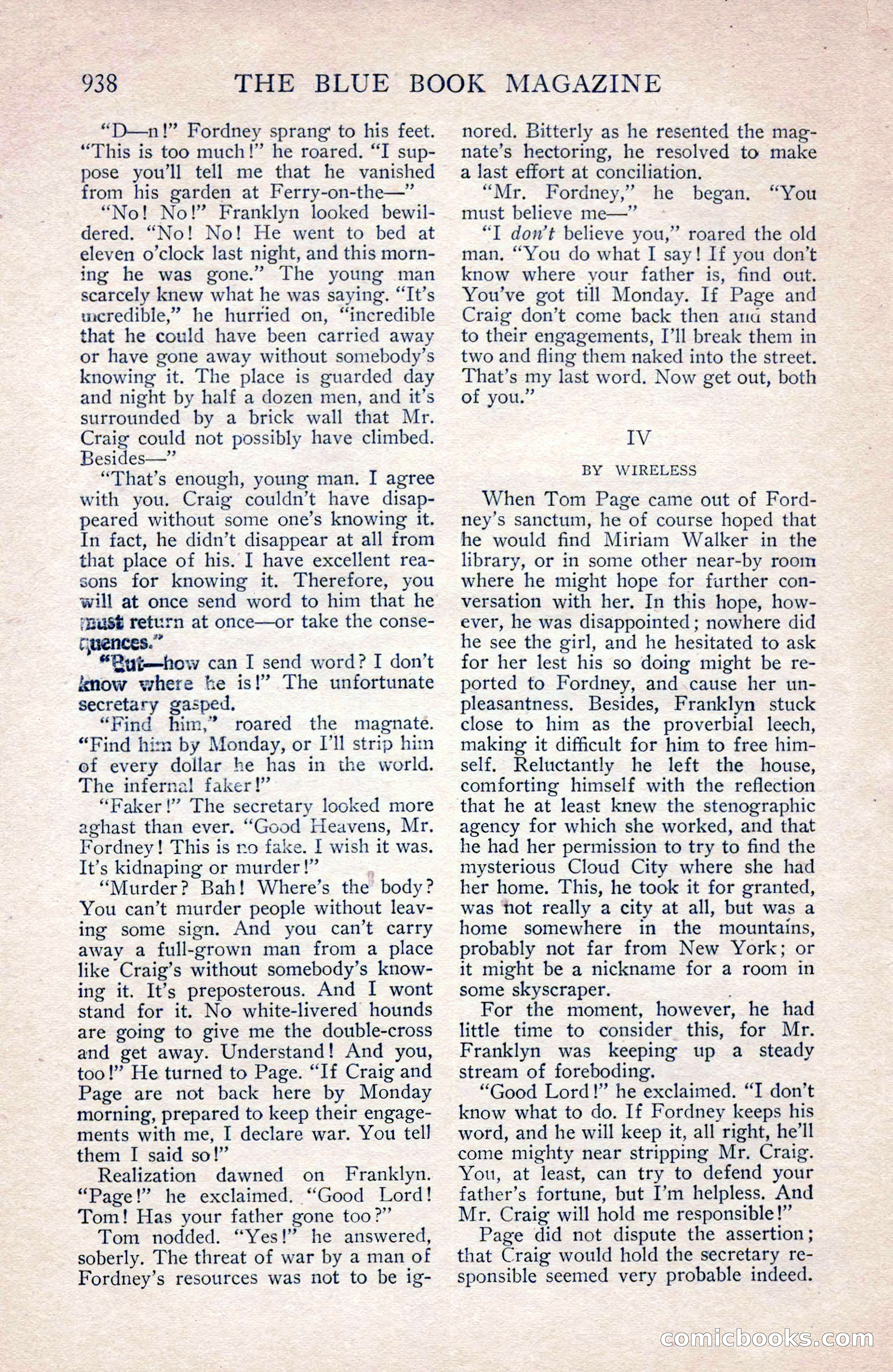 The Blue Book Magazine, September 1912 — page 14 of 212