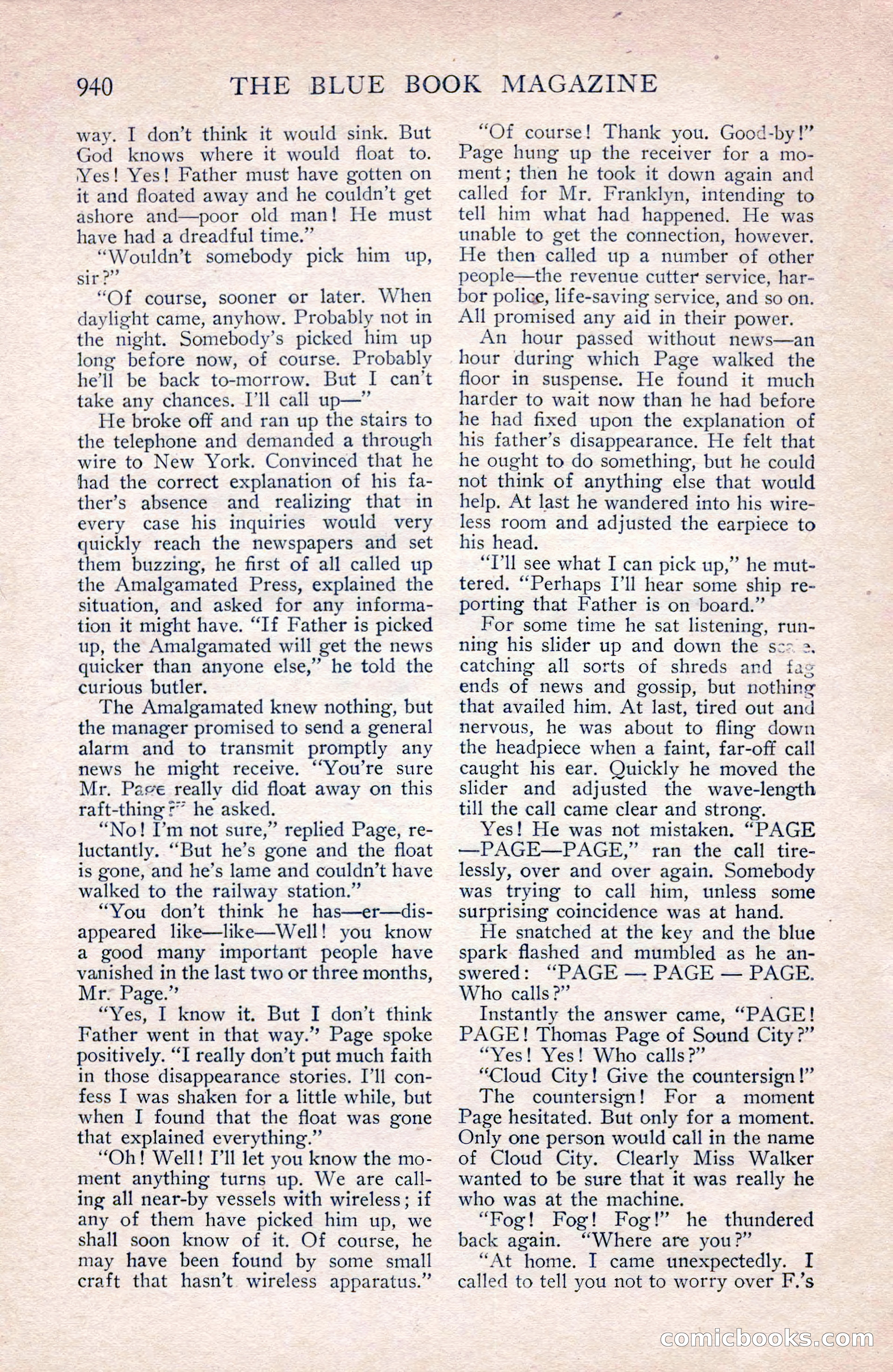 The Blue Book Magazine, September 1912 — page 16 of 212