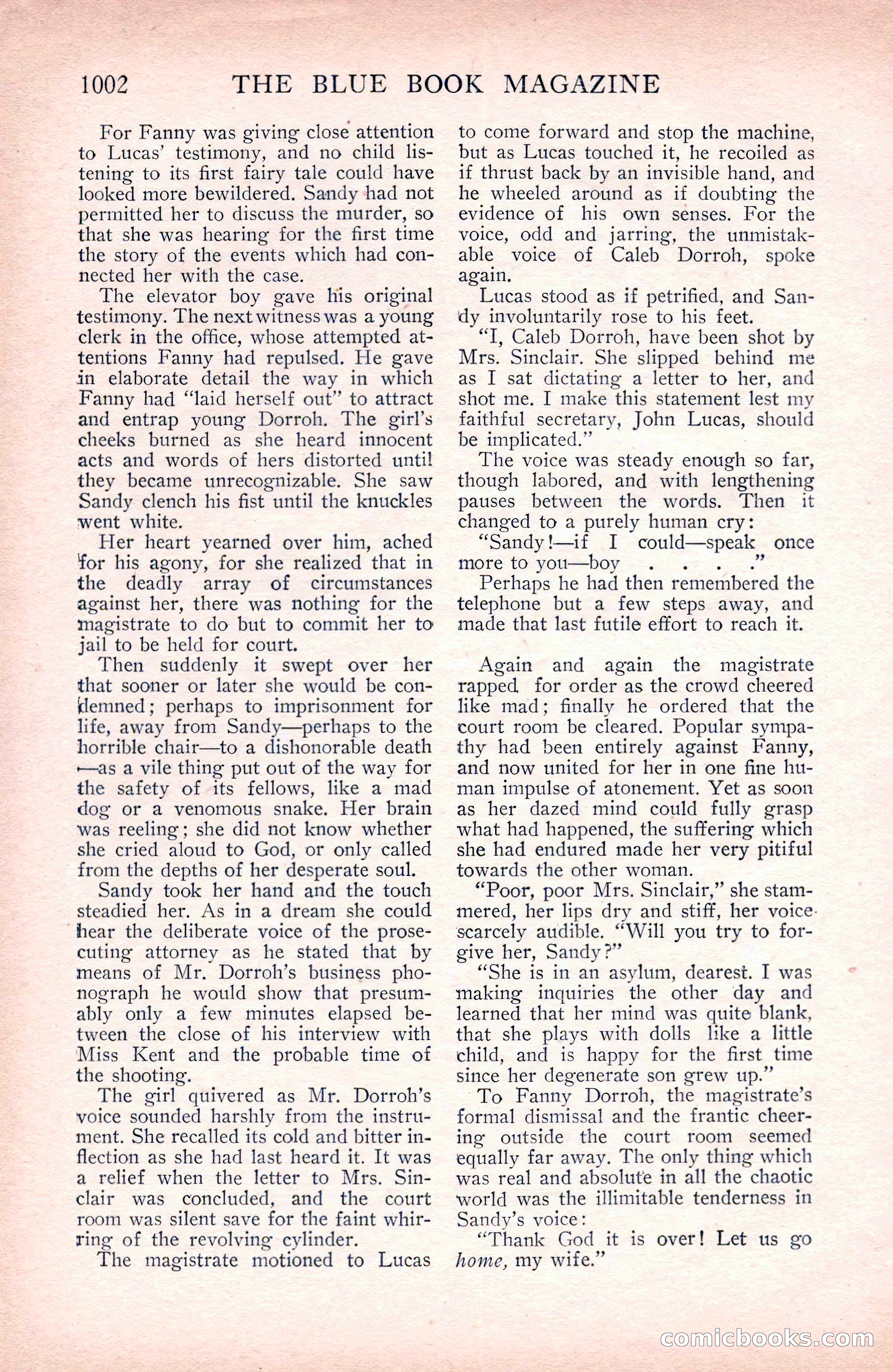 The Blue Book Magazine, September 1912 — page 78 of 212