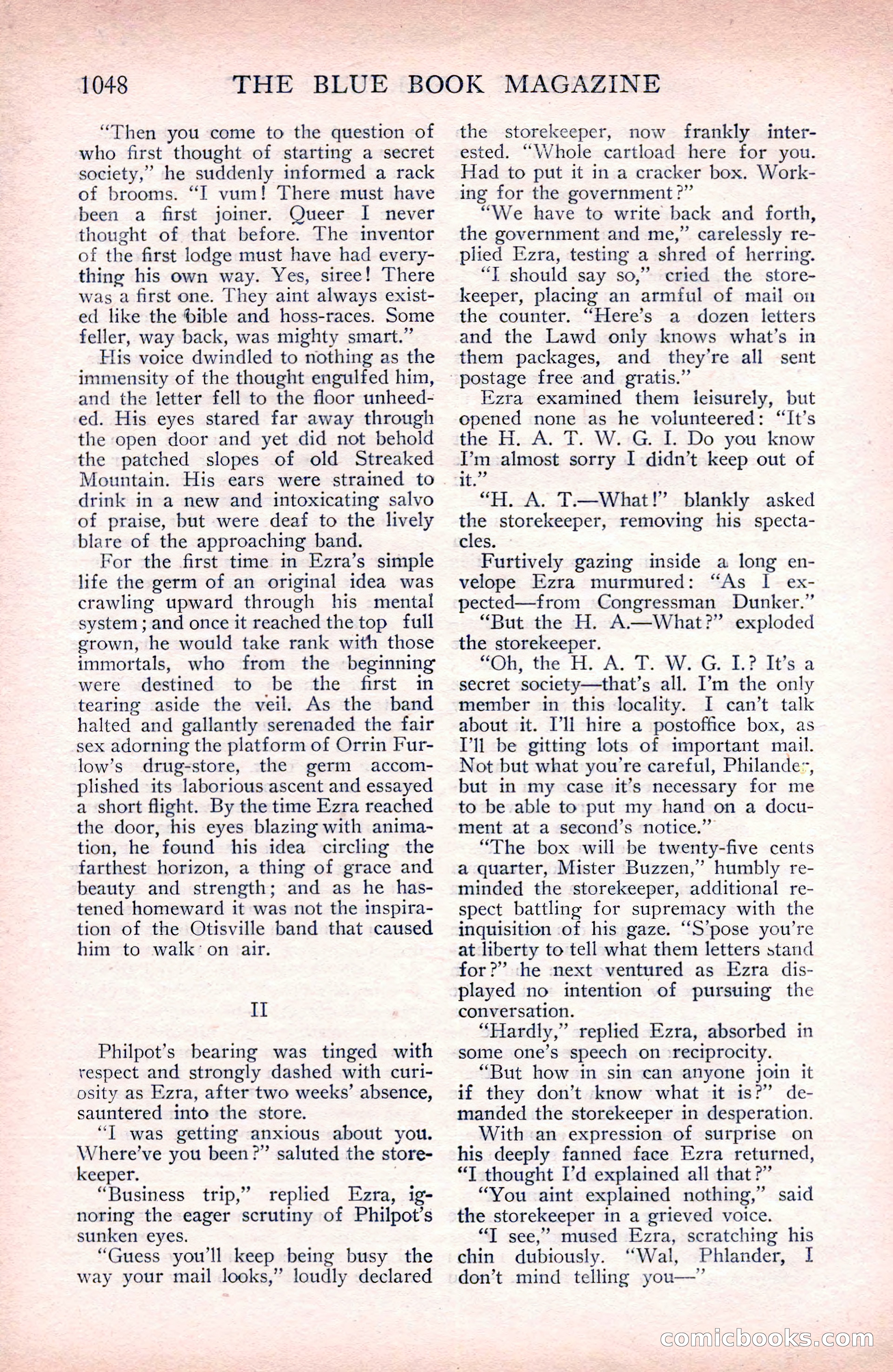 The Blue Book Magazine, September 1912 — page 124 of 212