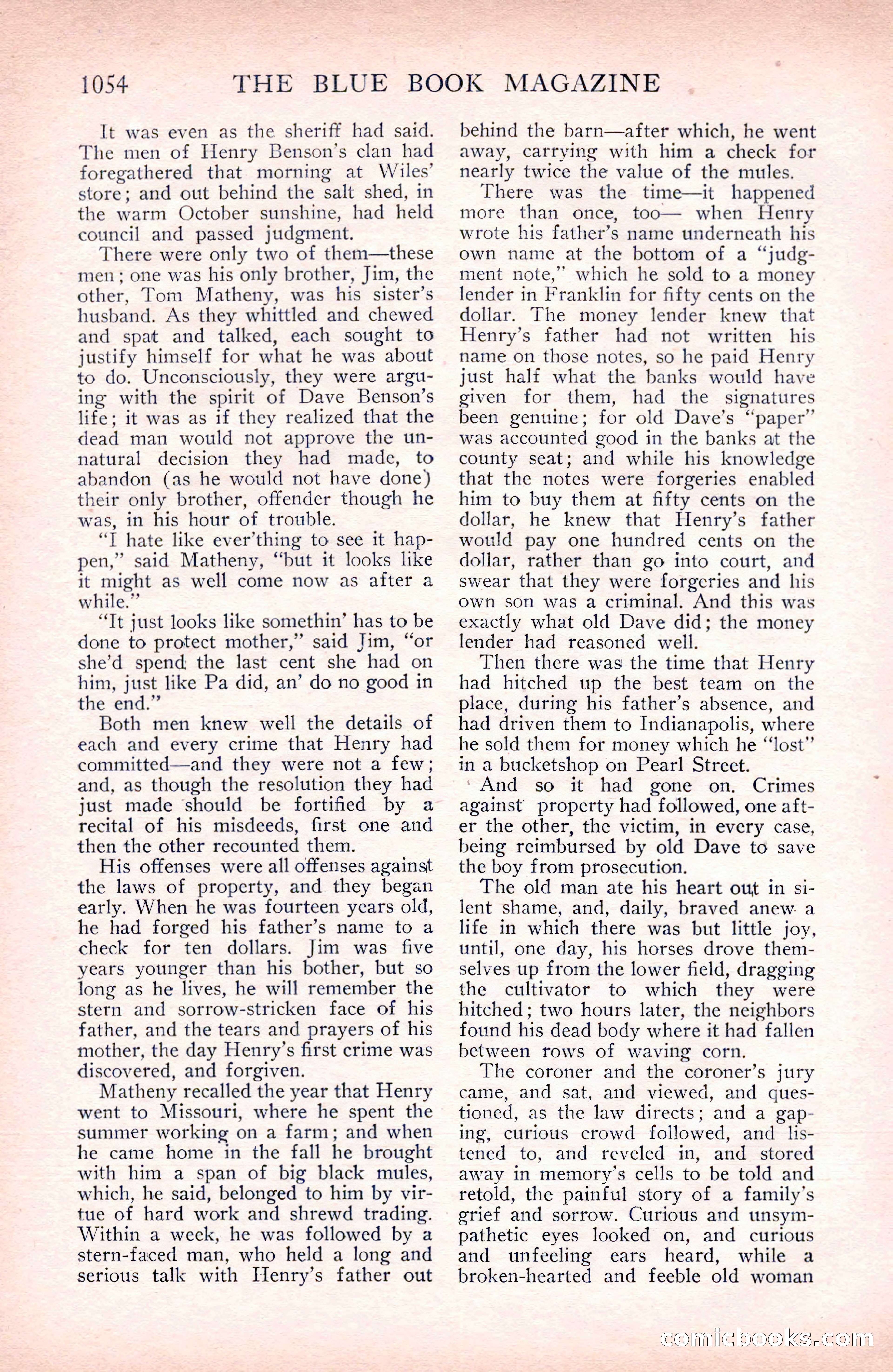 The Blue Book Magazine, September 1912 — page 130 of 212