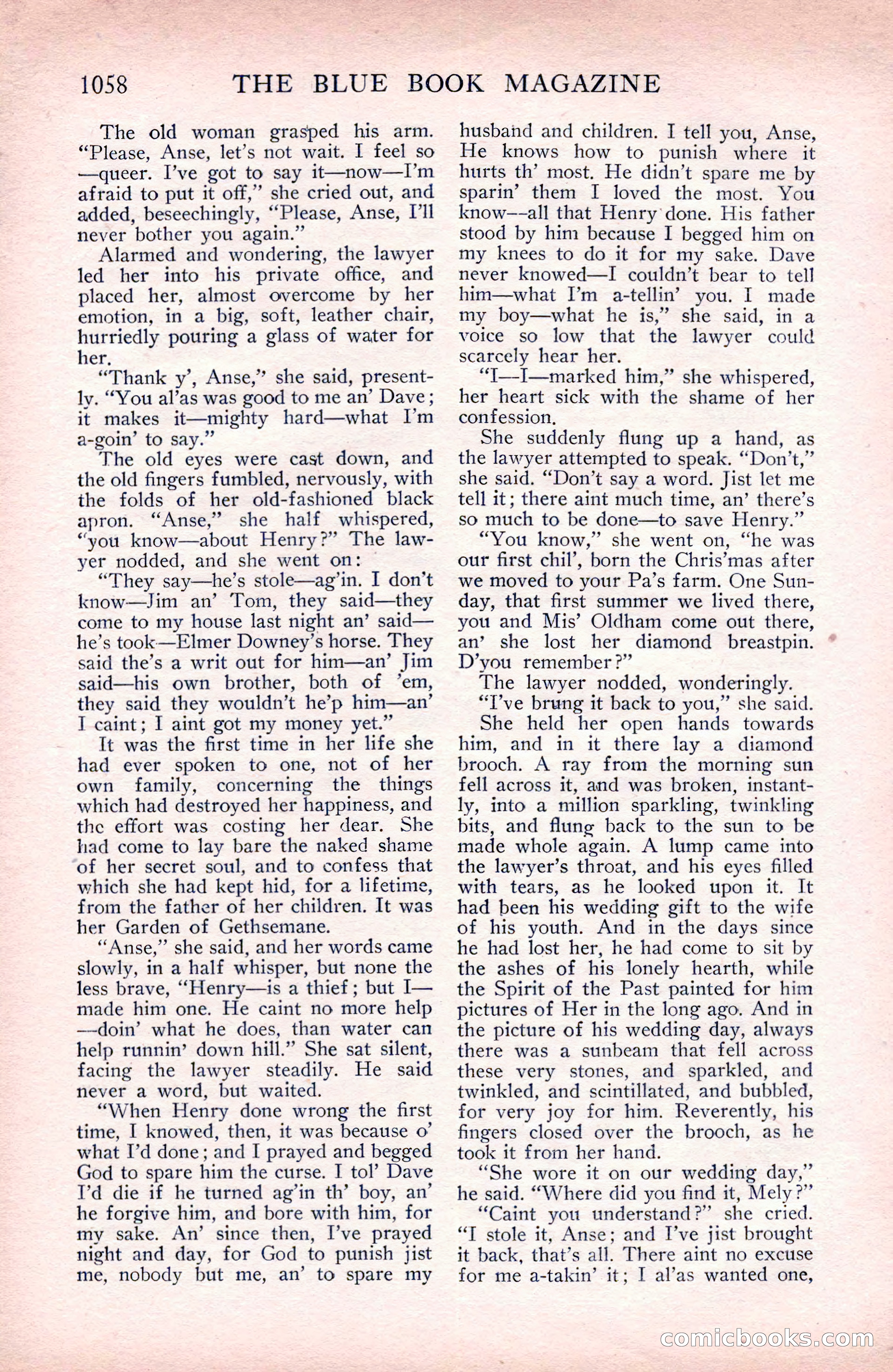 The Blue Book Magazine, September 1912 — page 134 of 212