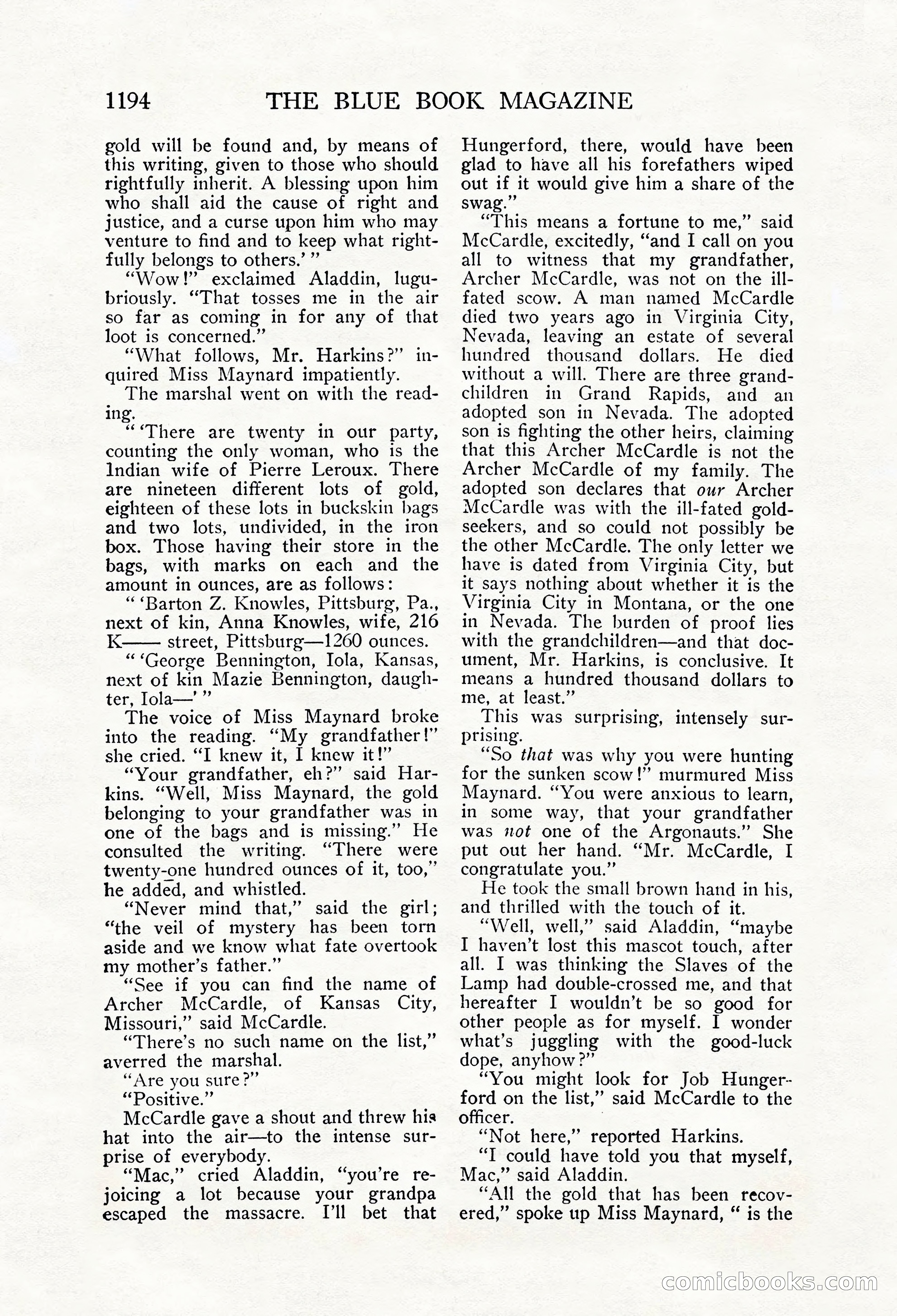 The Blue Book Magazine, October 1912 — page 74 of 242