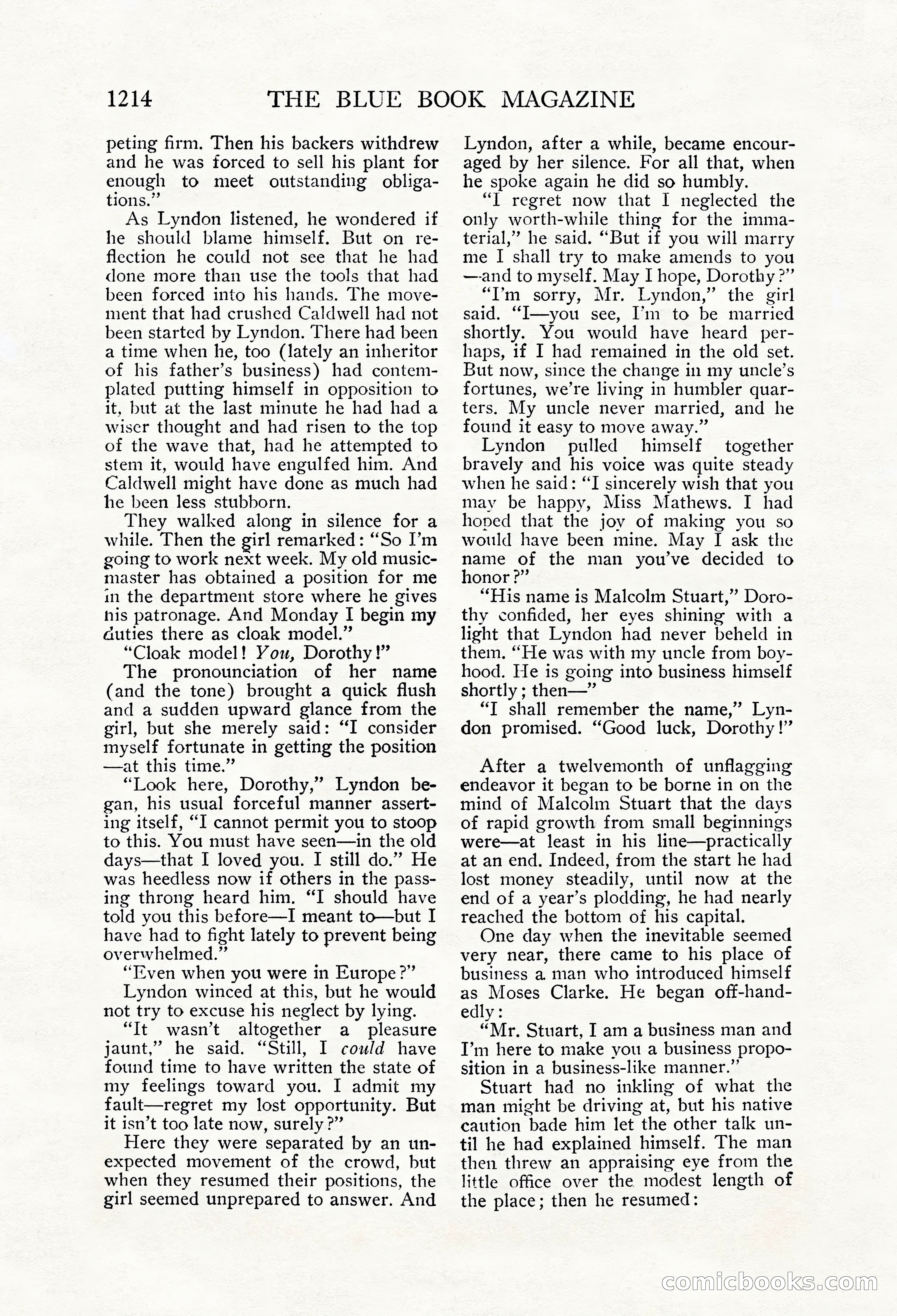 The Blue Book Magazine, October 1912 — page 94 of 242