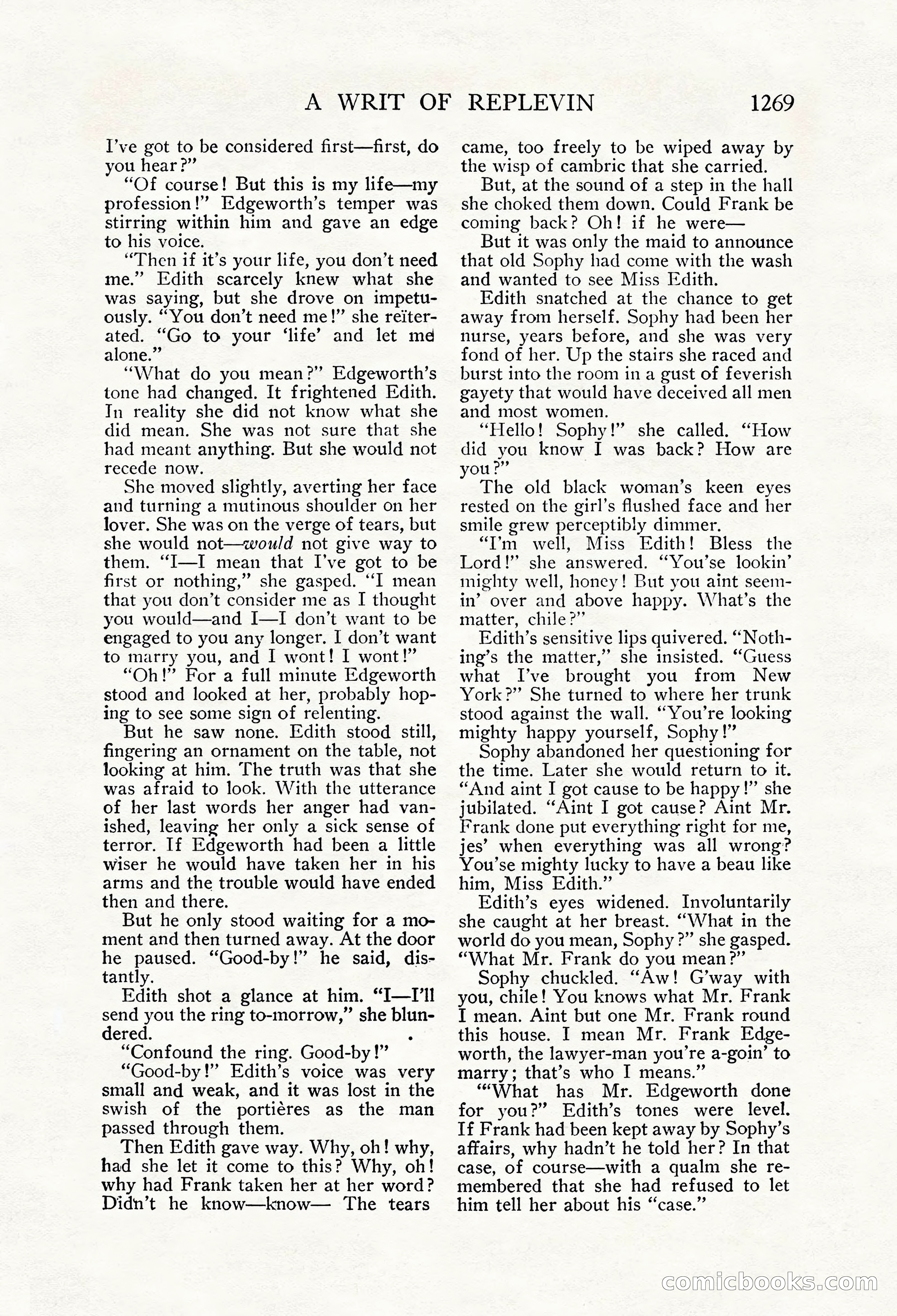 The Blue Book Magazine, October 1912 — page 149 of 242