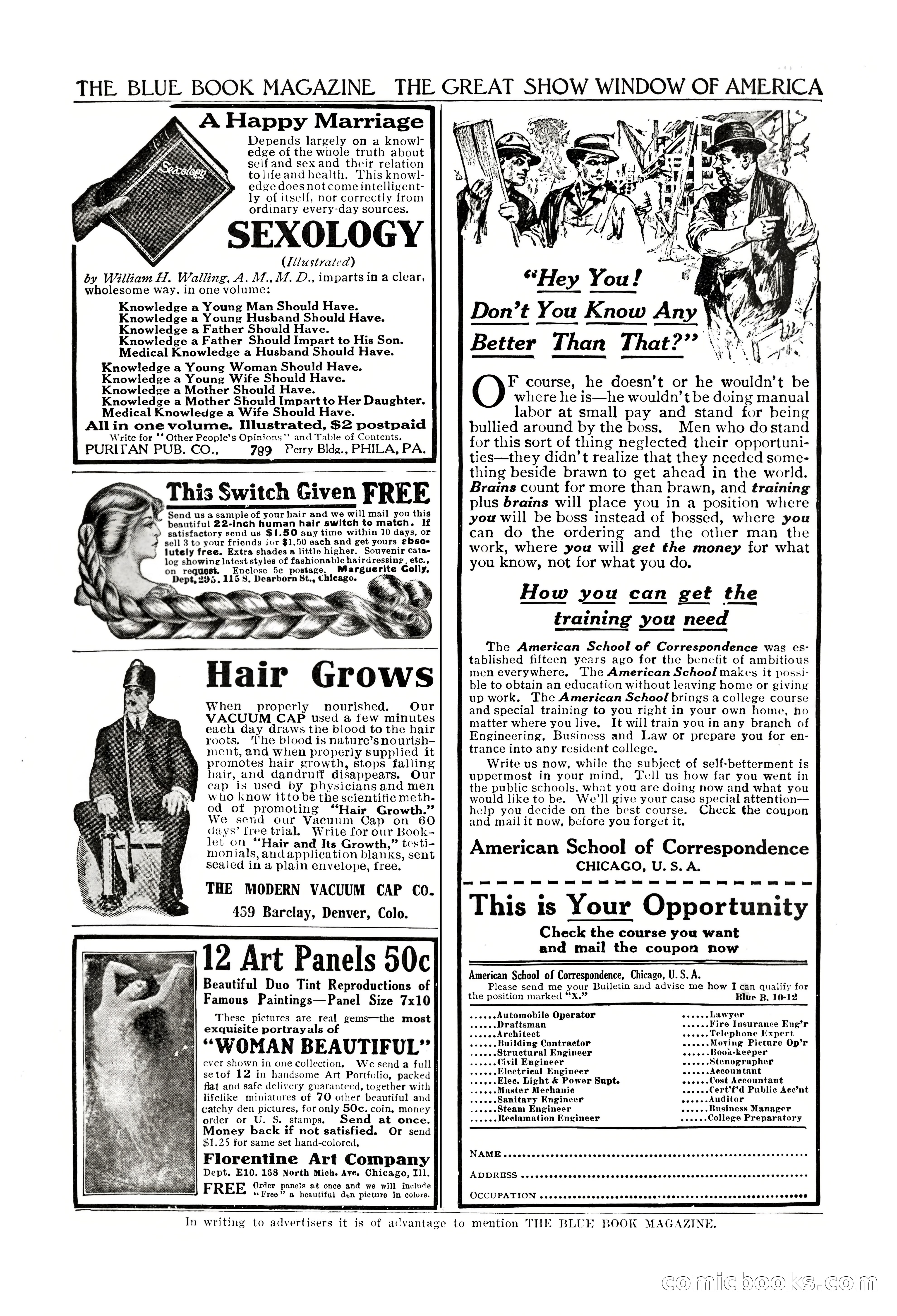The Blue Book Magazine, October 1912 — page 227 of 242