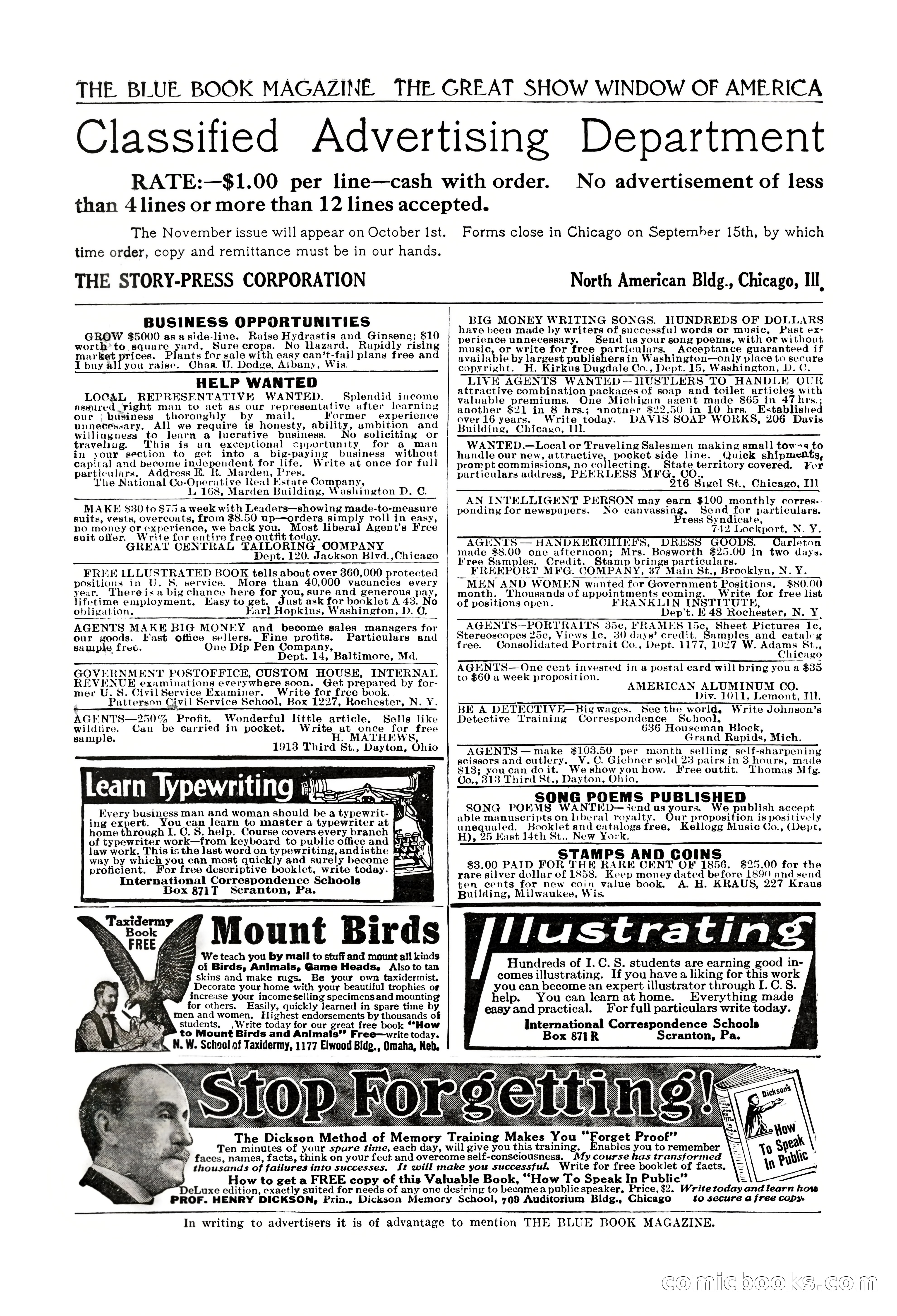 The Blue Book Magazine, October 1912 — page 228 of 242