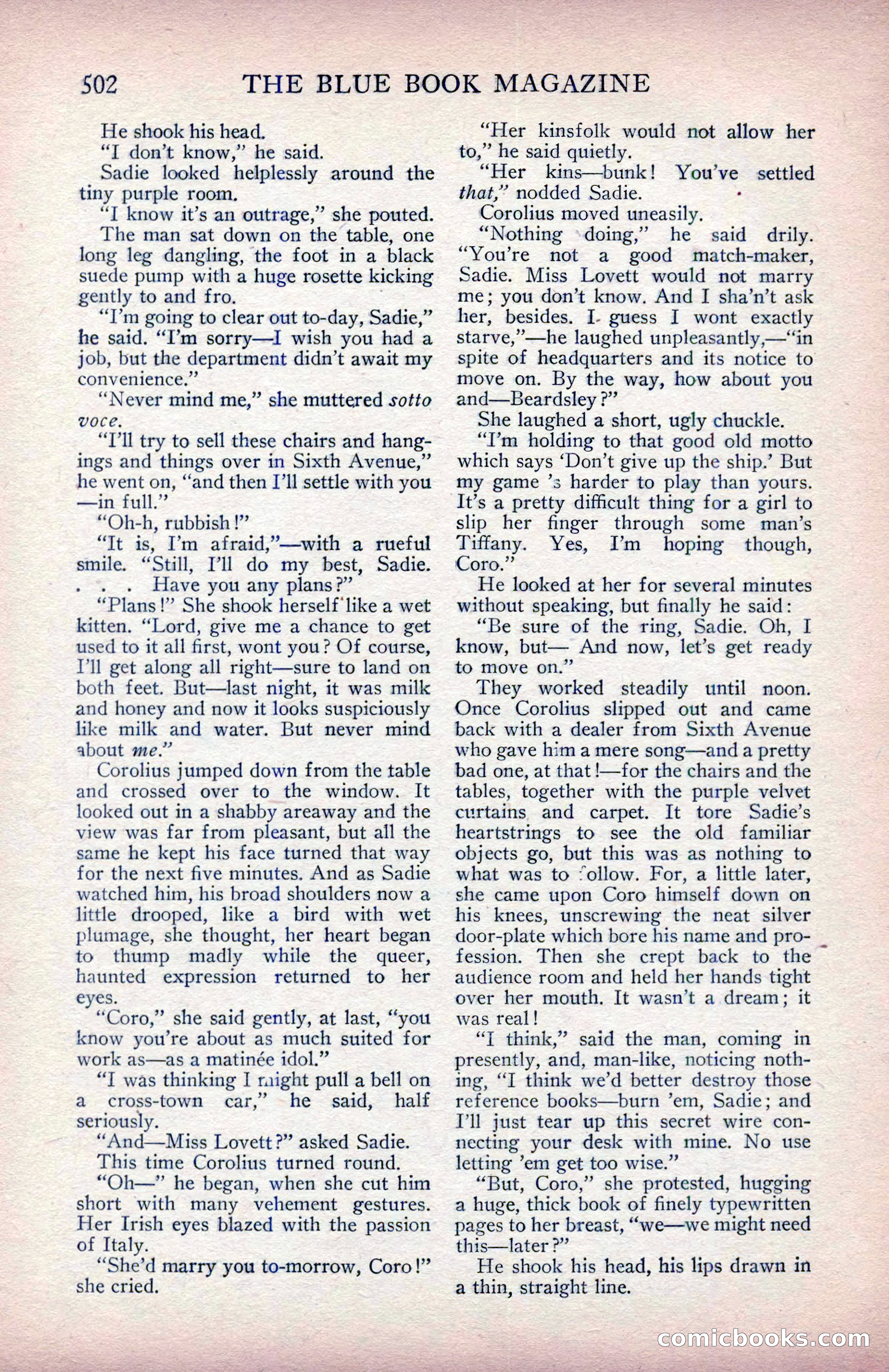 The Blue Book Magazine, January 1914 — page 88 of 228