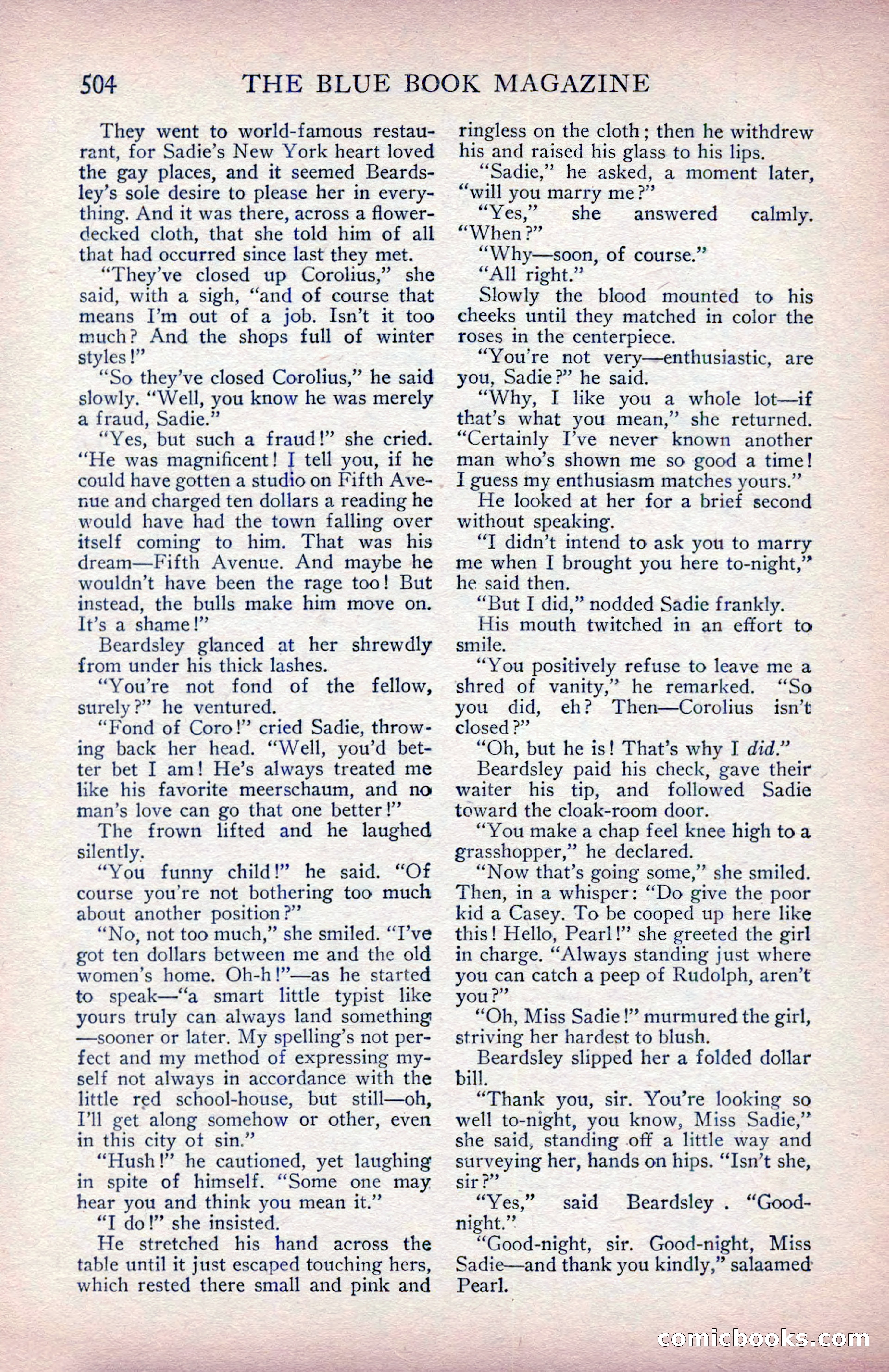 The Blue Book Magazine, January 1914 — page 90 of 228