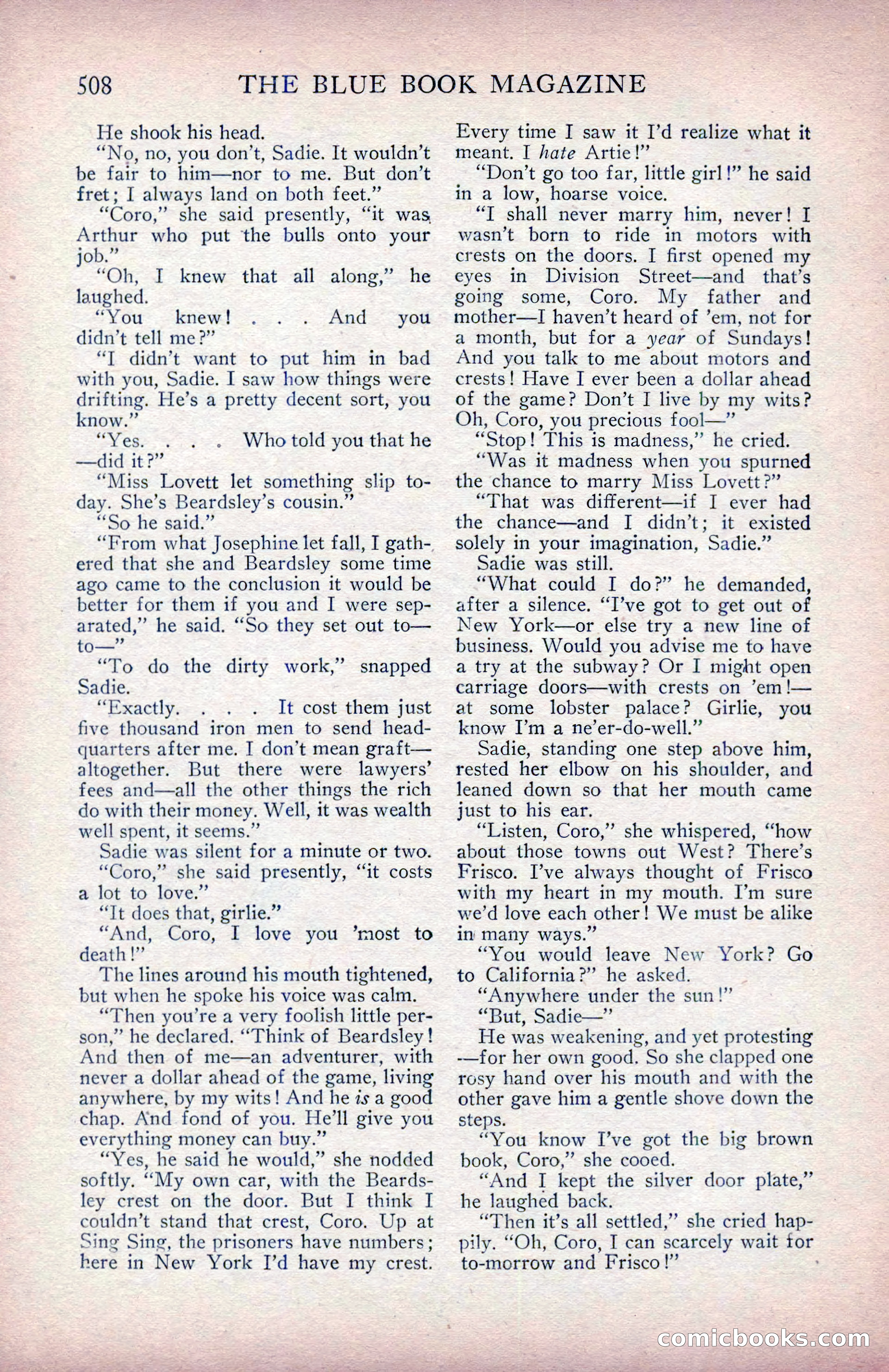 The Blue Book Magazine, January 1914 — page 94 of 228