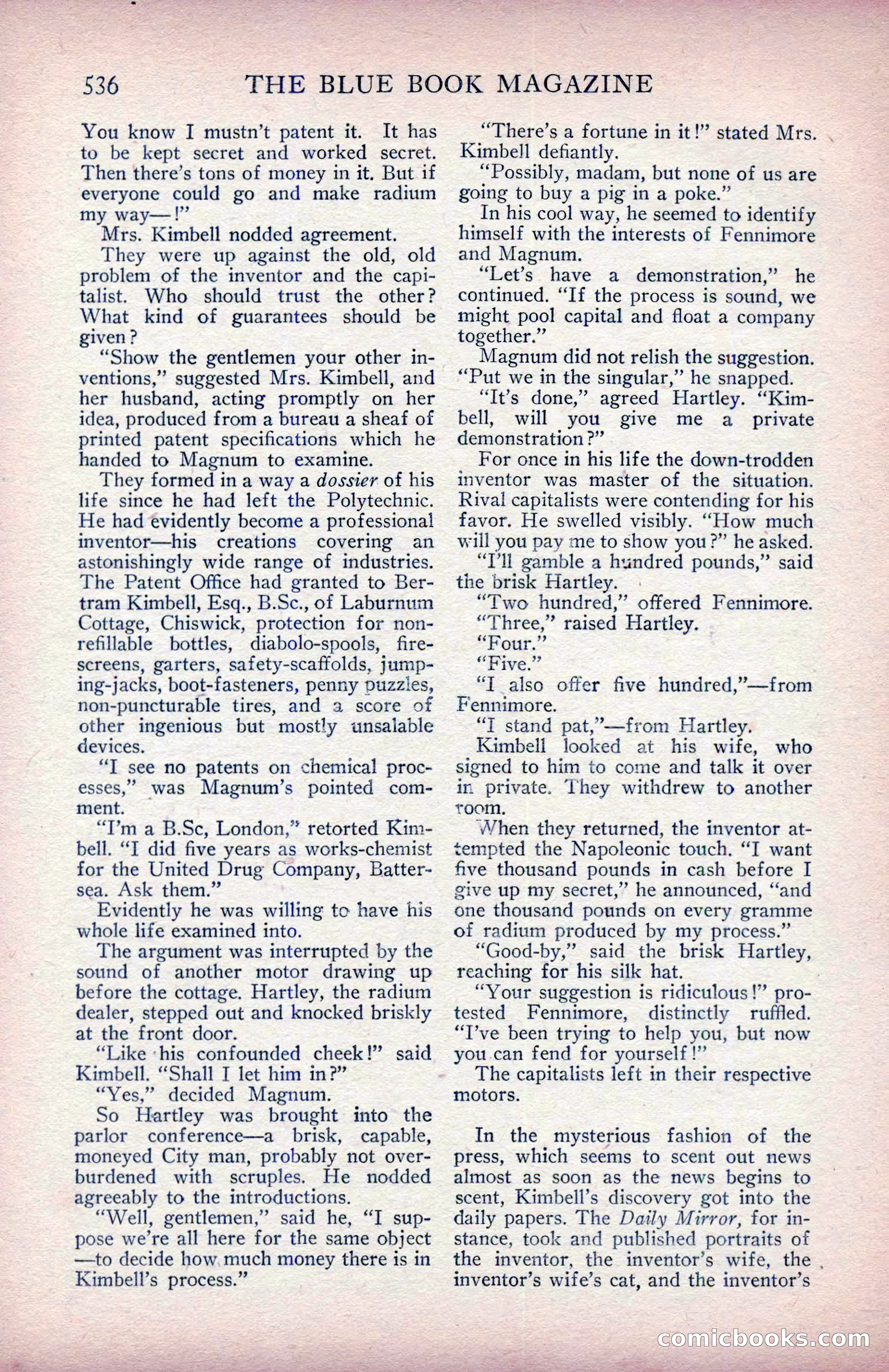 The Blue Book Magazine, January 1914 — page 122 of 228