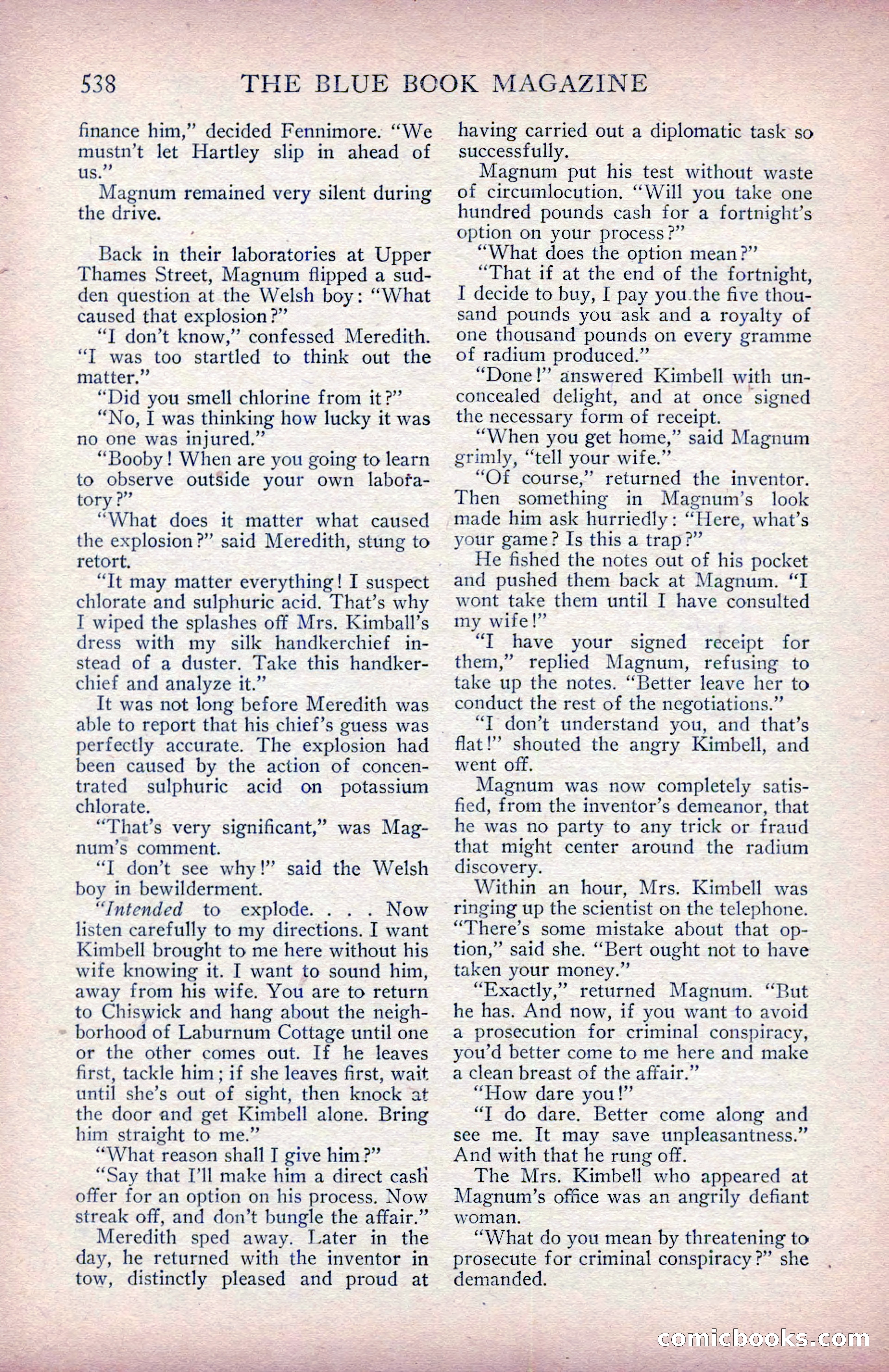 The Blue Book Magazine, January 1914 — page 124 of 228