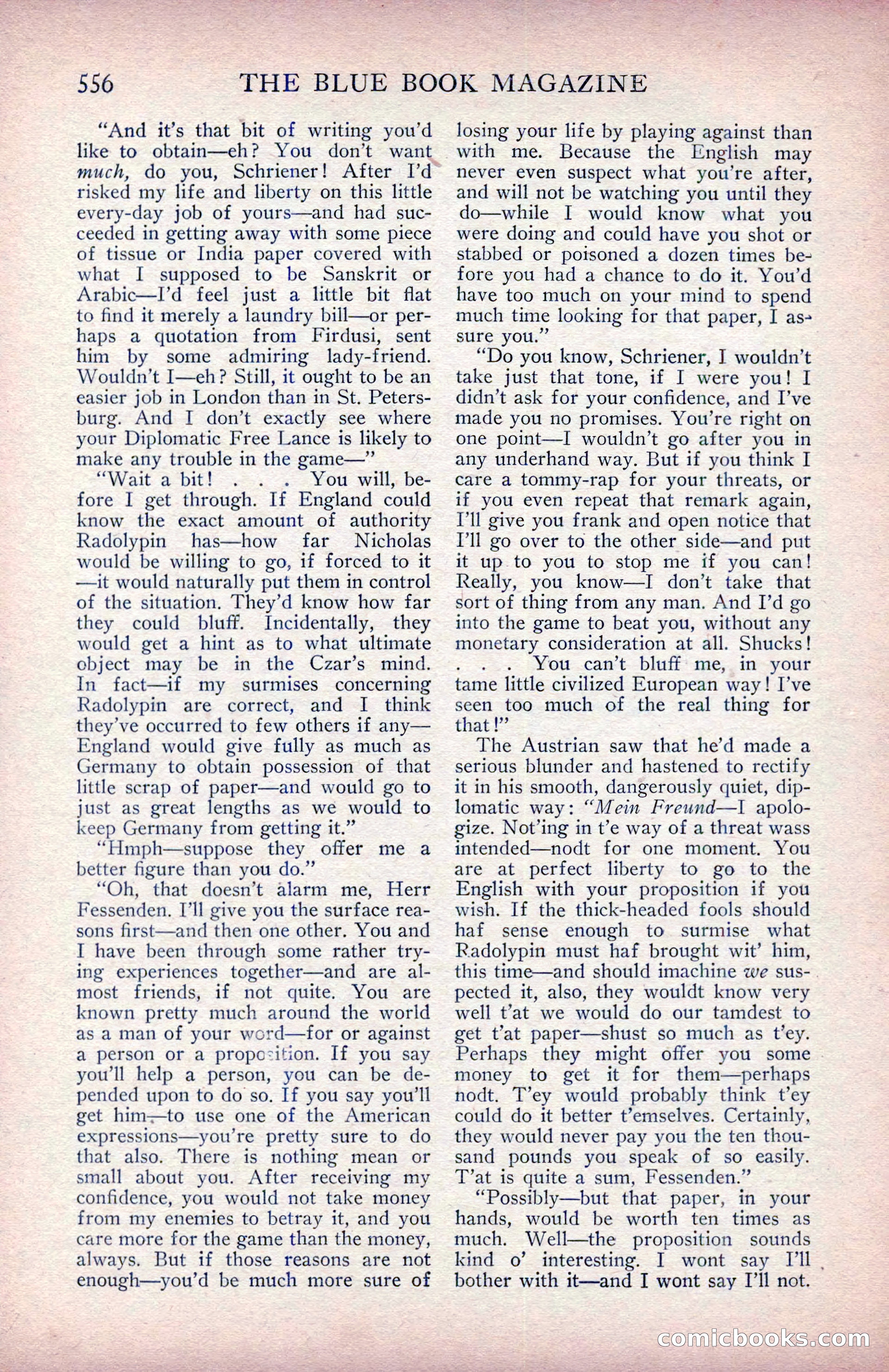 The Blue Book Magazine, January 1914 — page 142 of 228