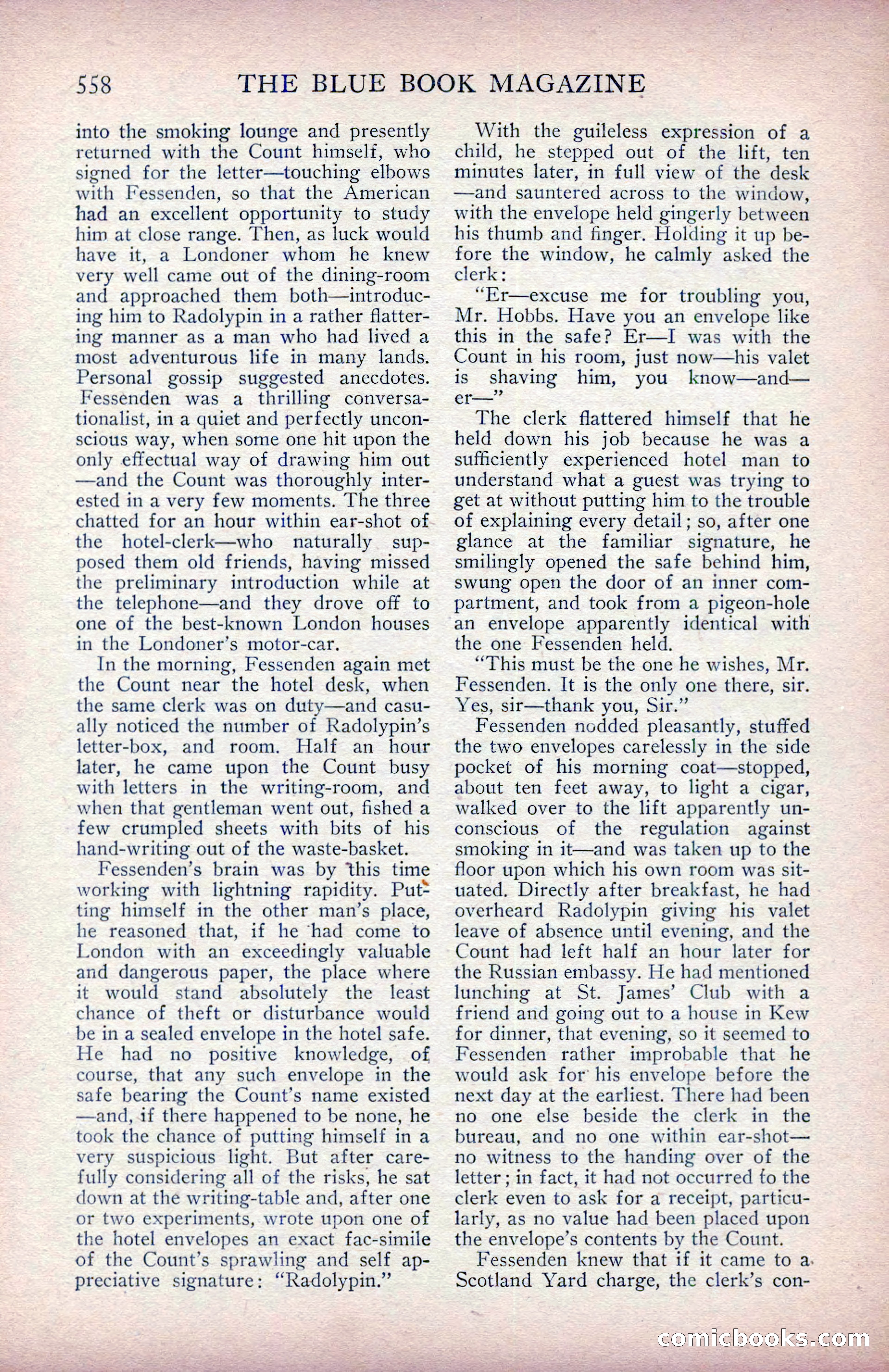 The Blue Book Magazine, January 1914 — page 144 of 228