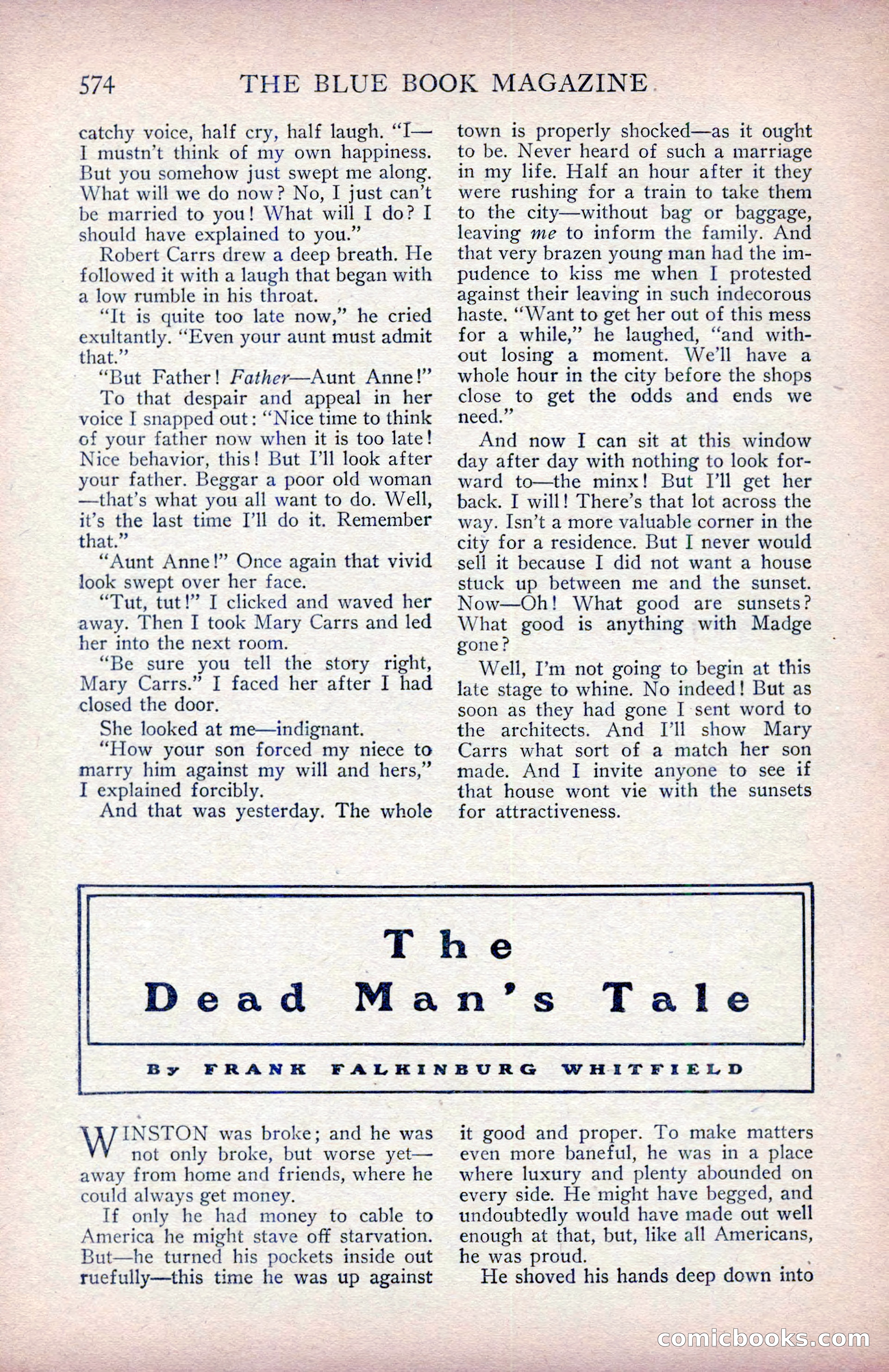 The Blue Book Magazine, January 1914 — page 160 of 228