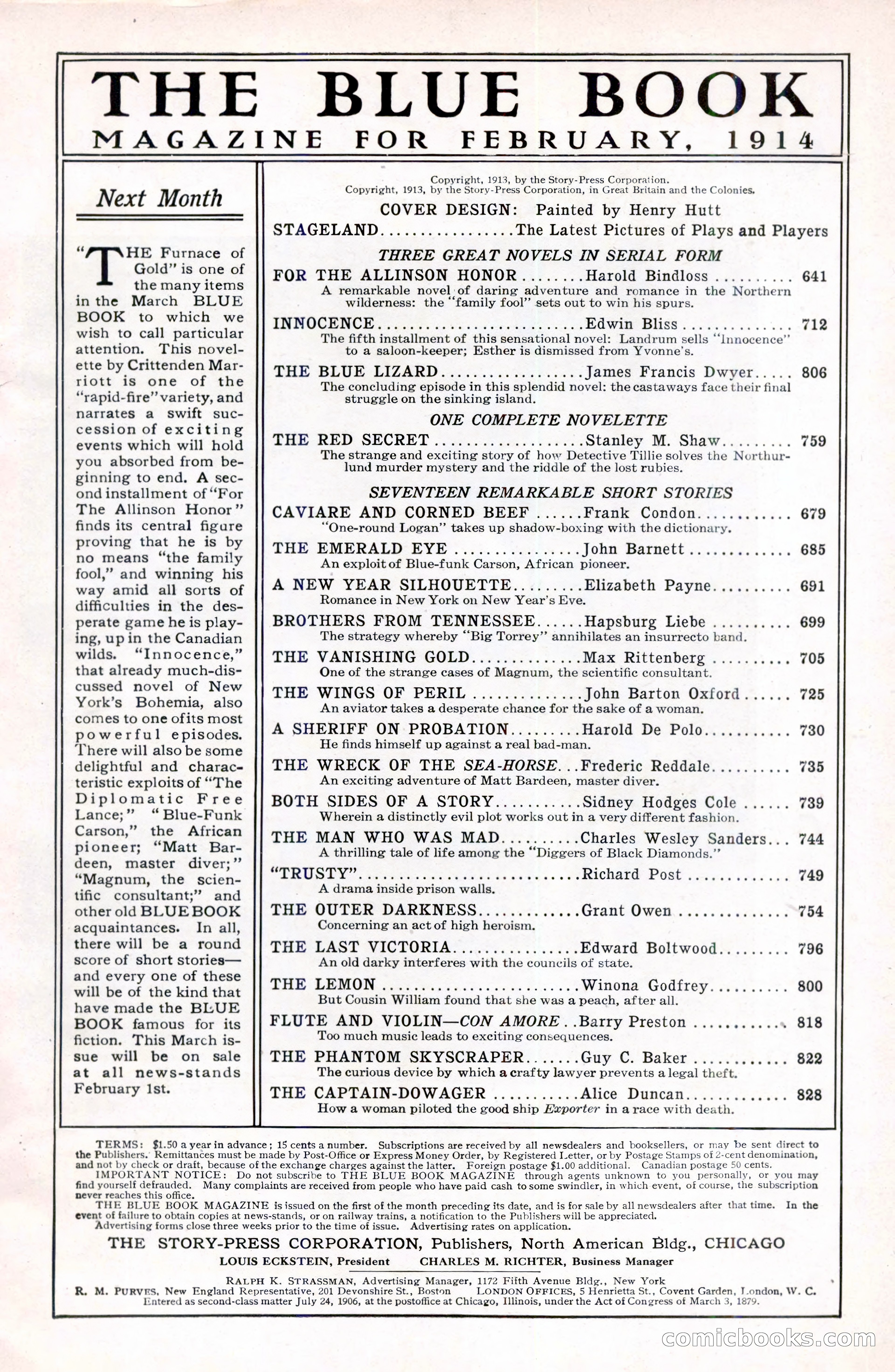 Stageland: The Blue Book Magazine — page 5 of 228