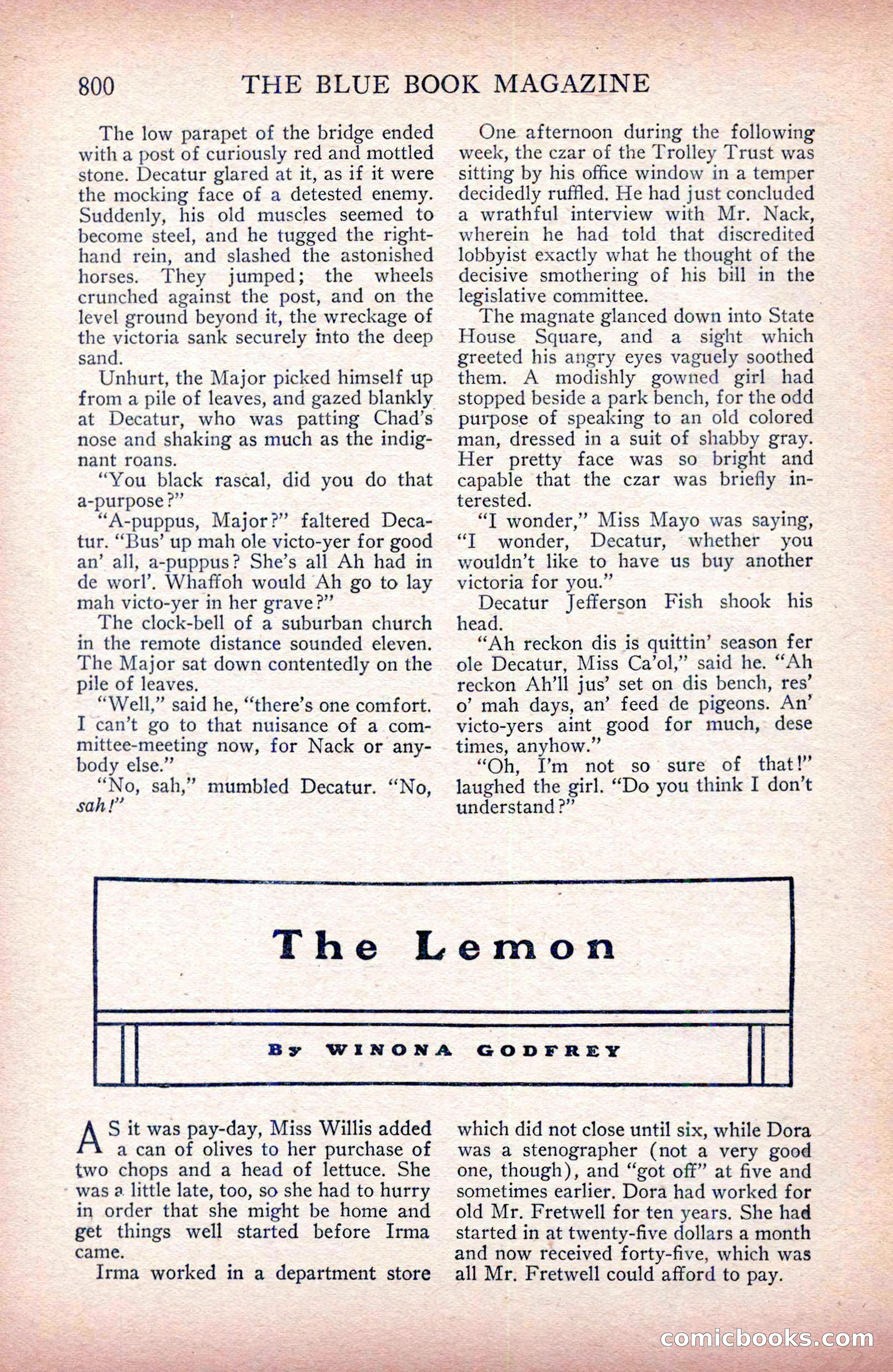 Stageland: The Blue Book Magazine — page 178 of 228