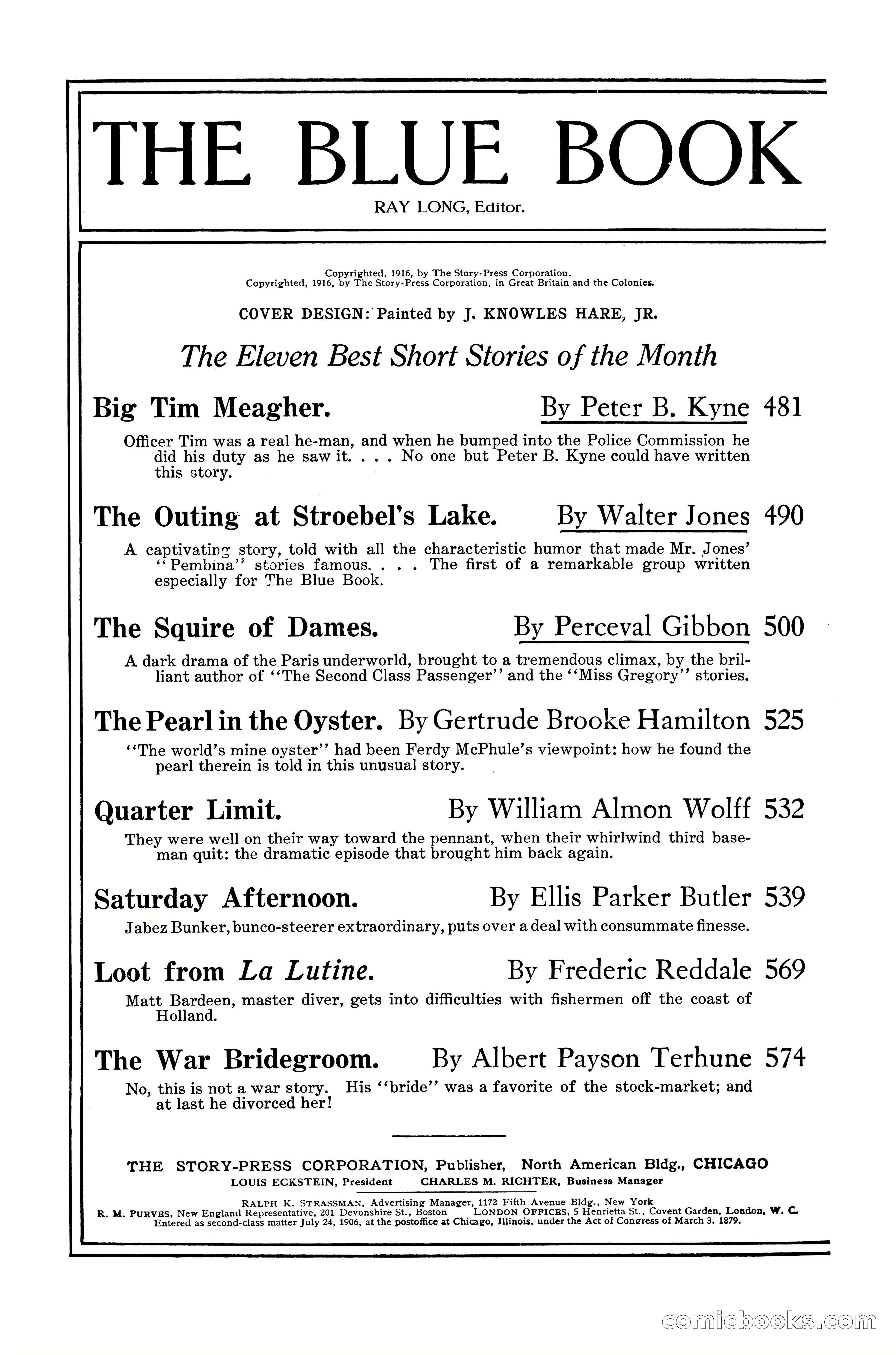 The Blue Book Magazine, July 1916 — page 4 of 262