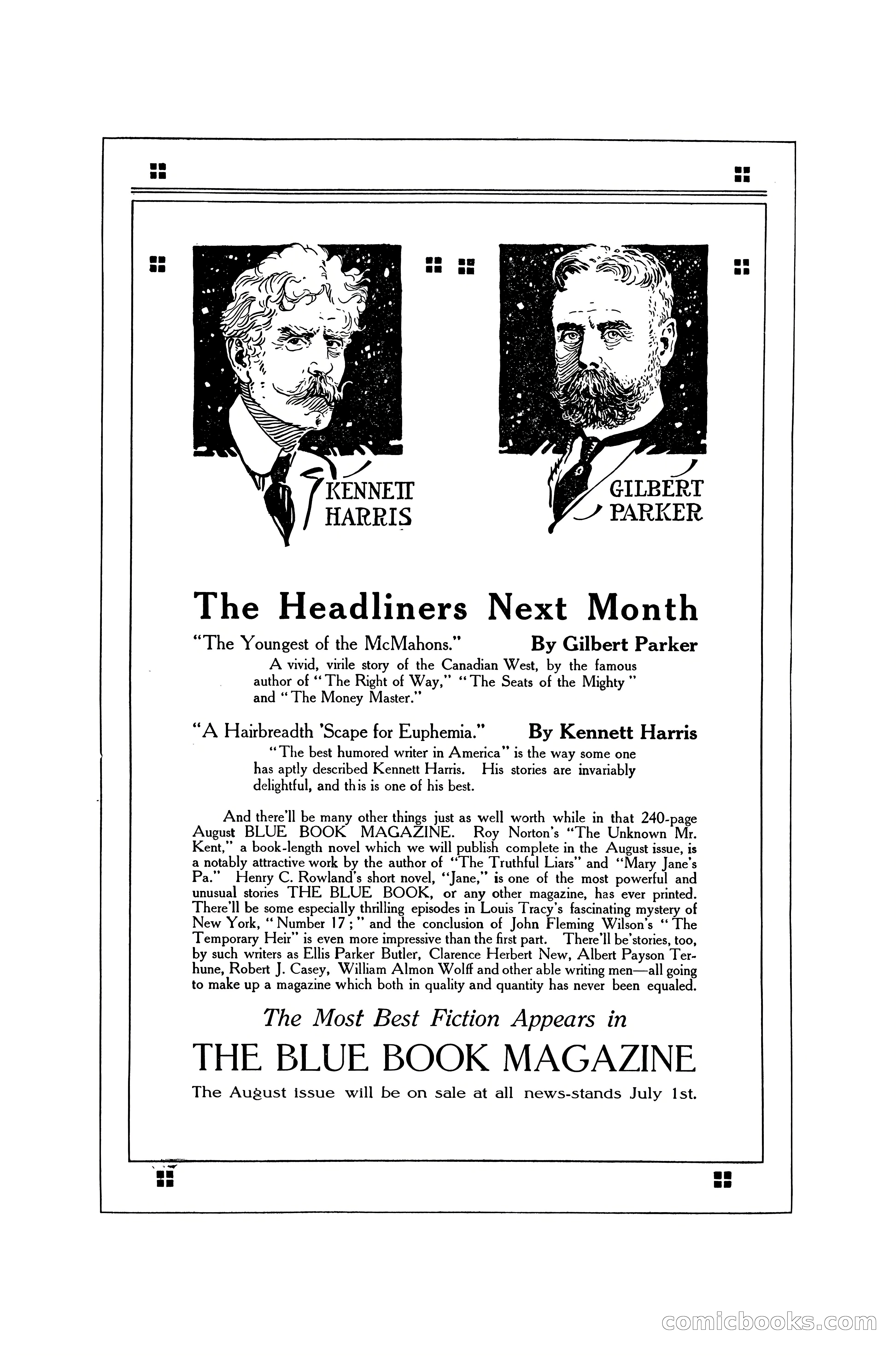 The Blue Book Magazine, July 1916 — page 6 of 262