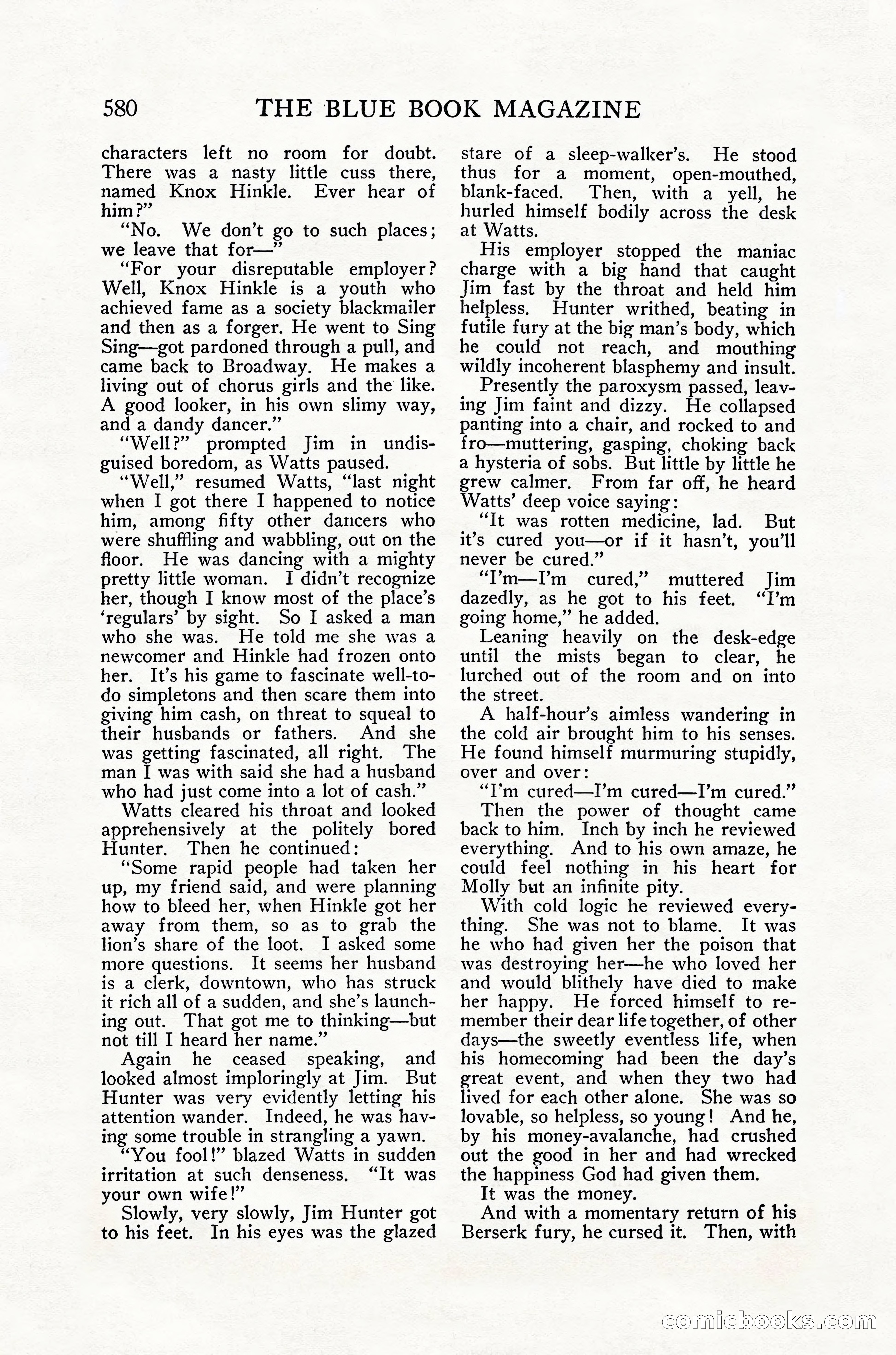 The Blue Book Magazine, July 1916 — page 106 of 262