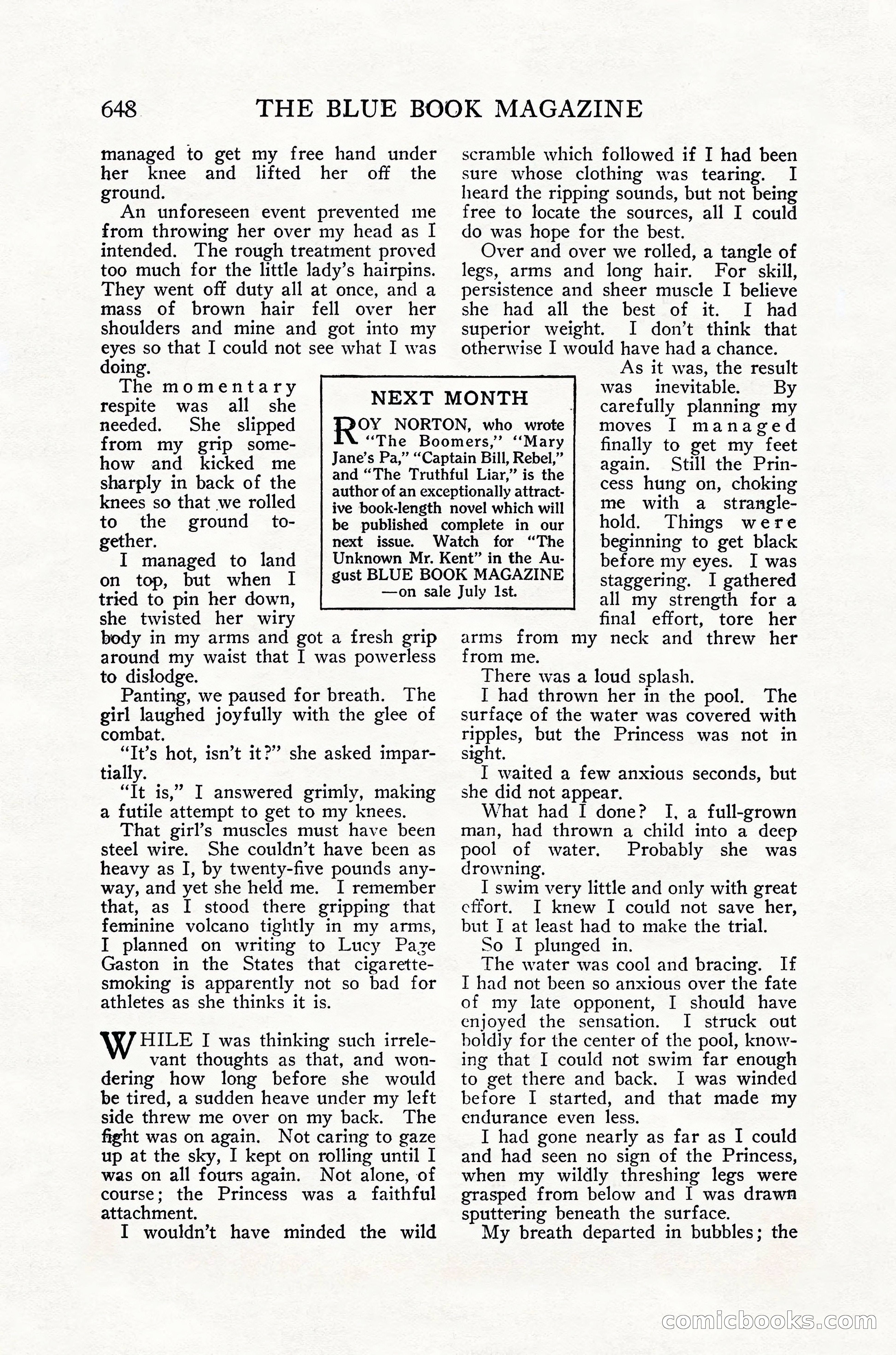 The Blue Book Magazine, July 1916 — page 174 of 262
